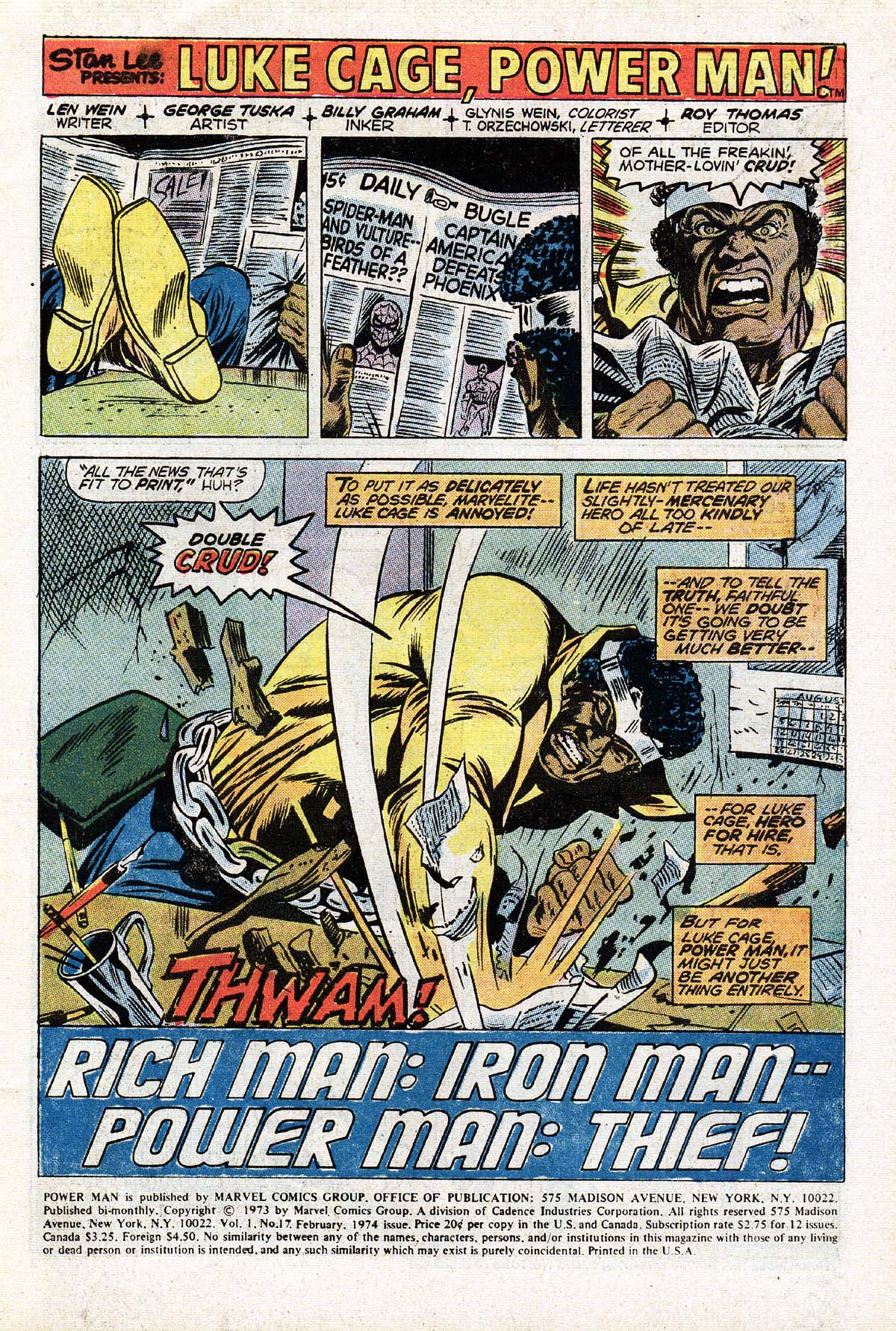 Read online Power Man comic -  Issue #17 - 2