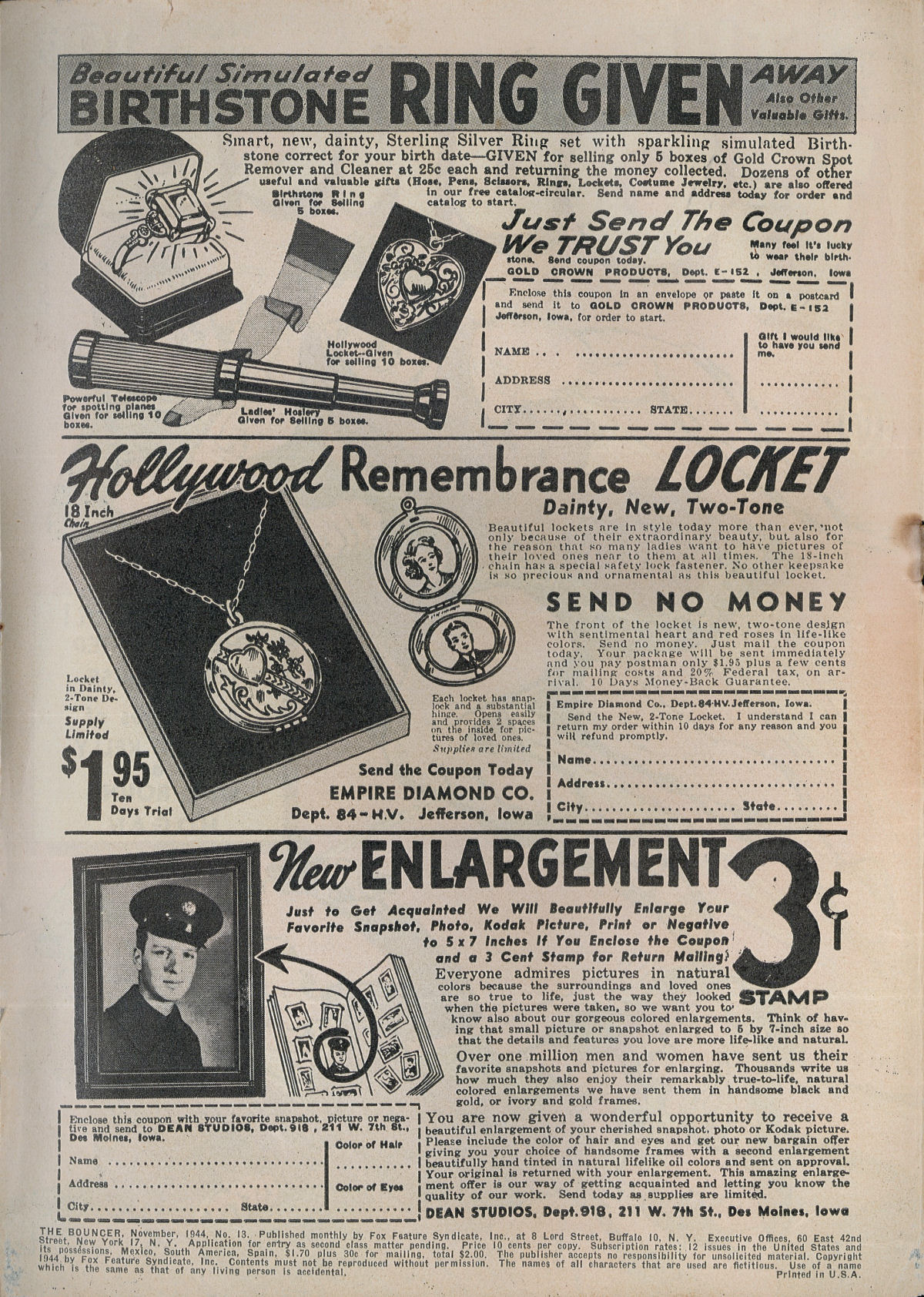 Read online The Bouncer (1944) comic -  Issue #13 - 2