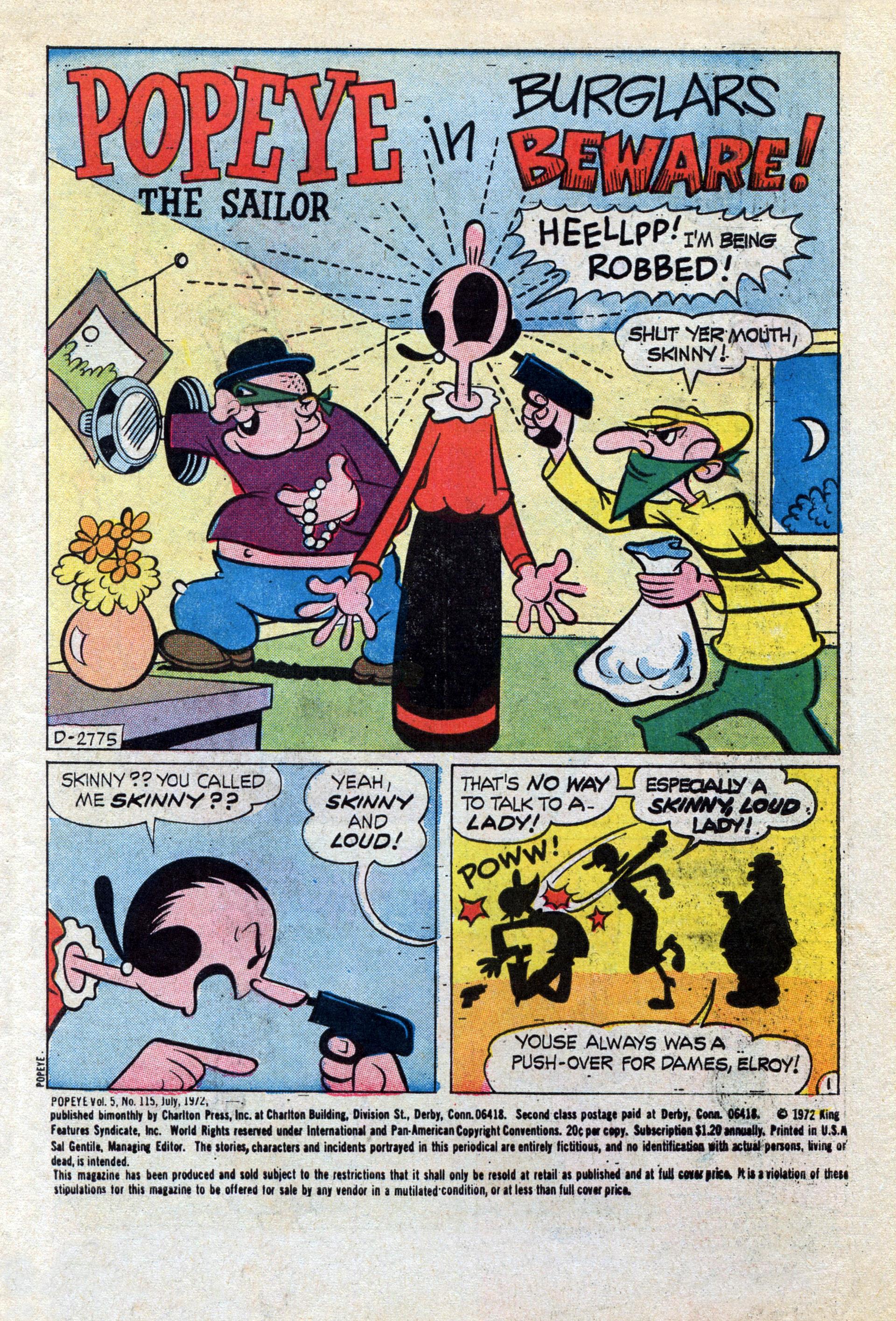 Read online Popeye (1948) comic -  Issue #115 - 3