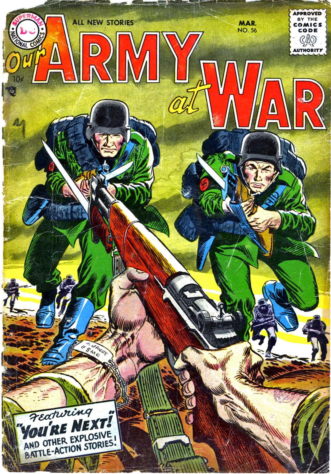 Read online Our Army at War (1952) comic -  Issue #56 - 1