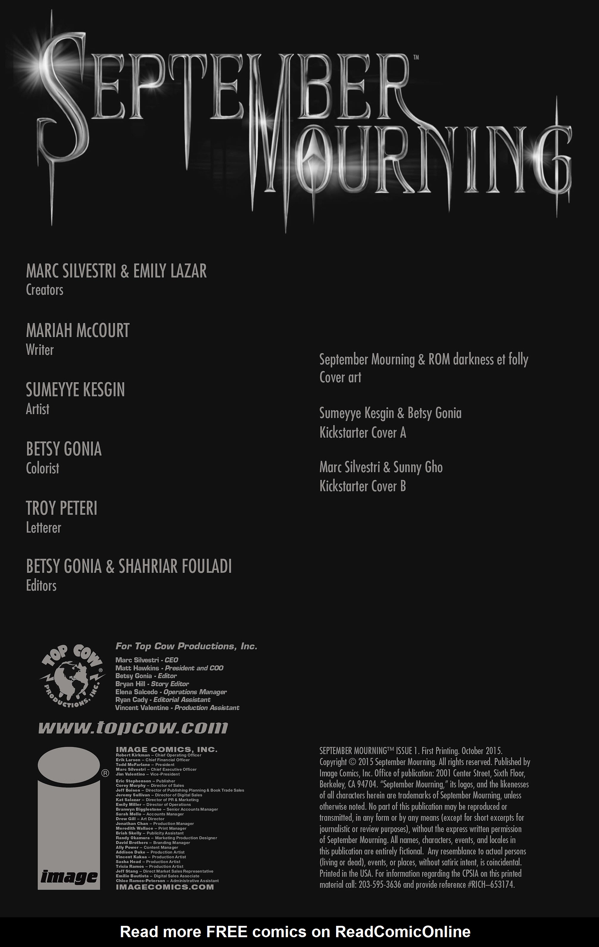 Read online September Mourning Volume 1 comic -  Issue #1 - 4