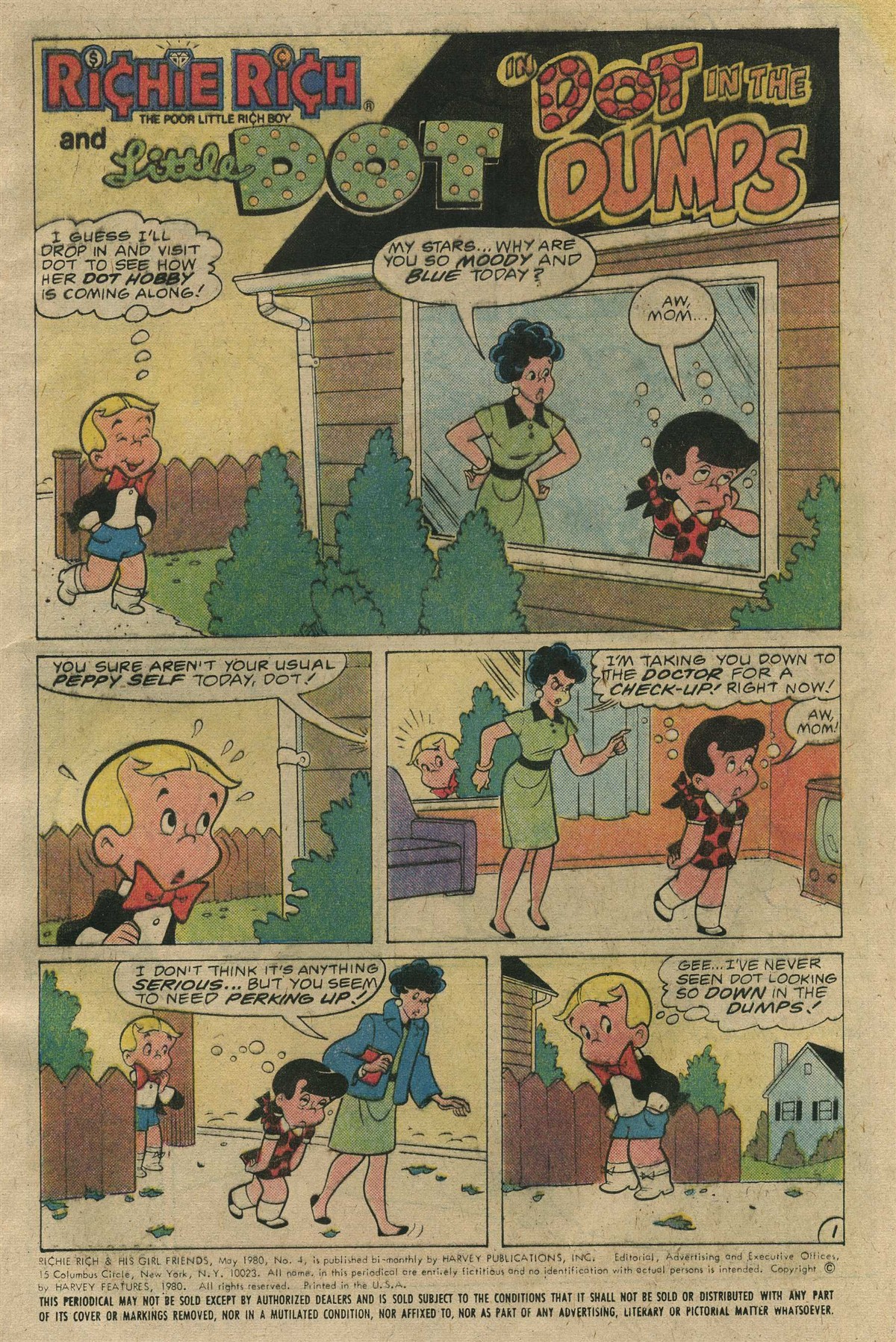 Read online Richie Rich & His Girl Friends comic -  Issue #4 - 5