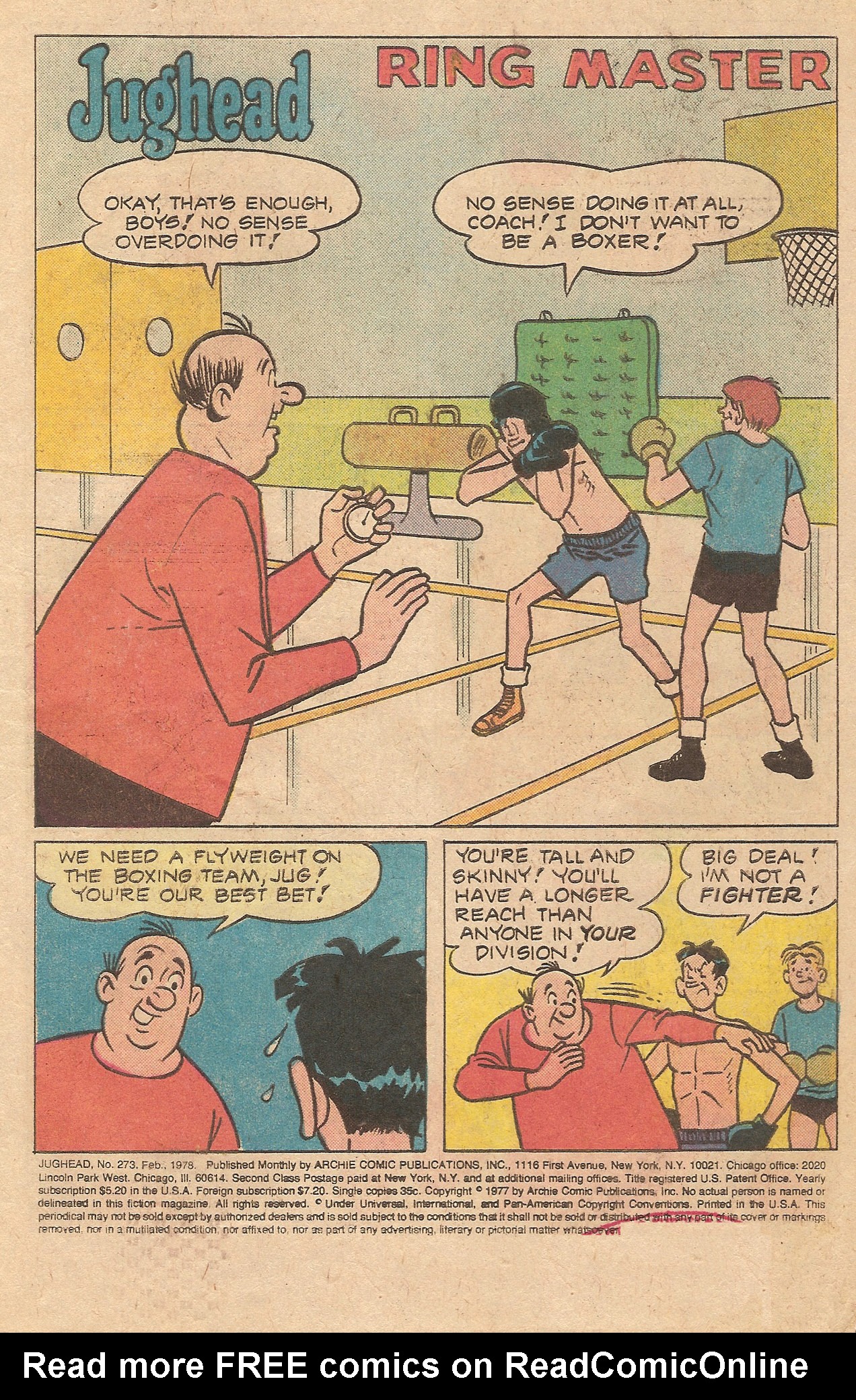 Read online Jughead (1965) comic -  Issue #273 - 3