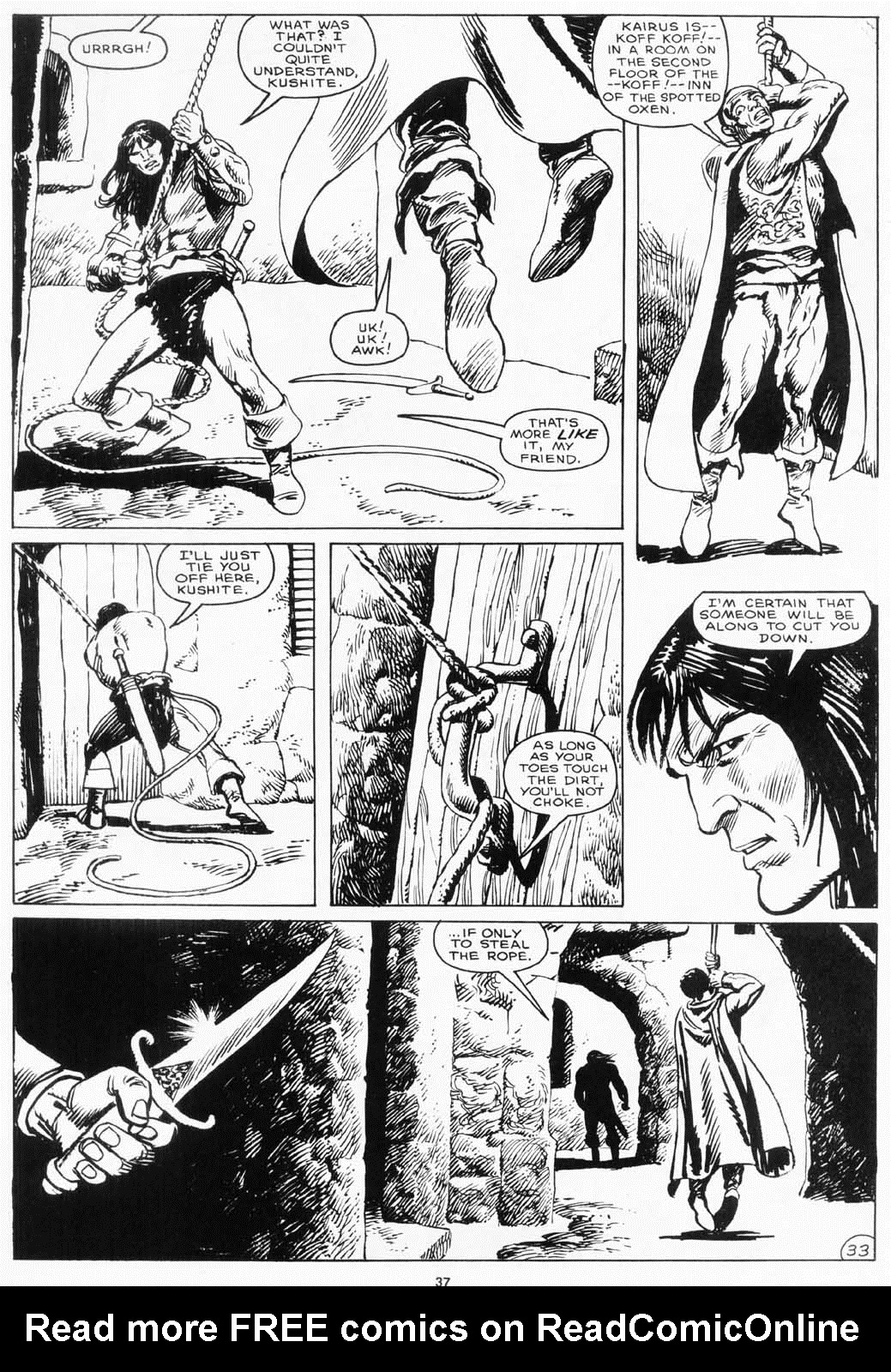 Read online The Savage Sword Of Conan comic -  Issue #156 - 37