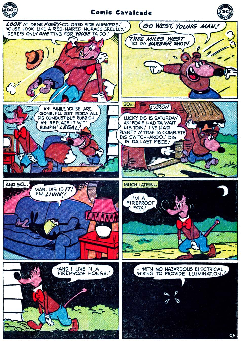 Read online Comic Cavalcade comic -  Issue #63 - 6