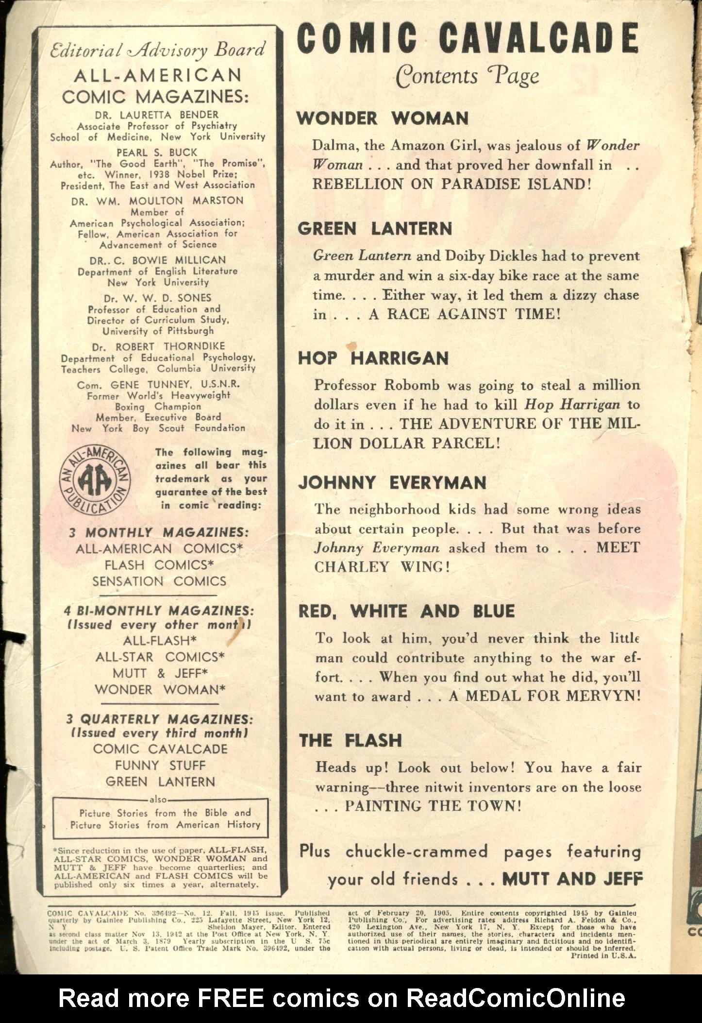 Read online Comic Cavalcade comic -  Issue #12 - 2