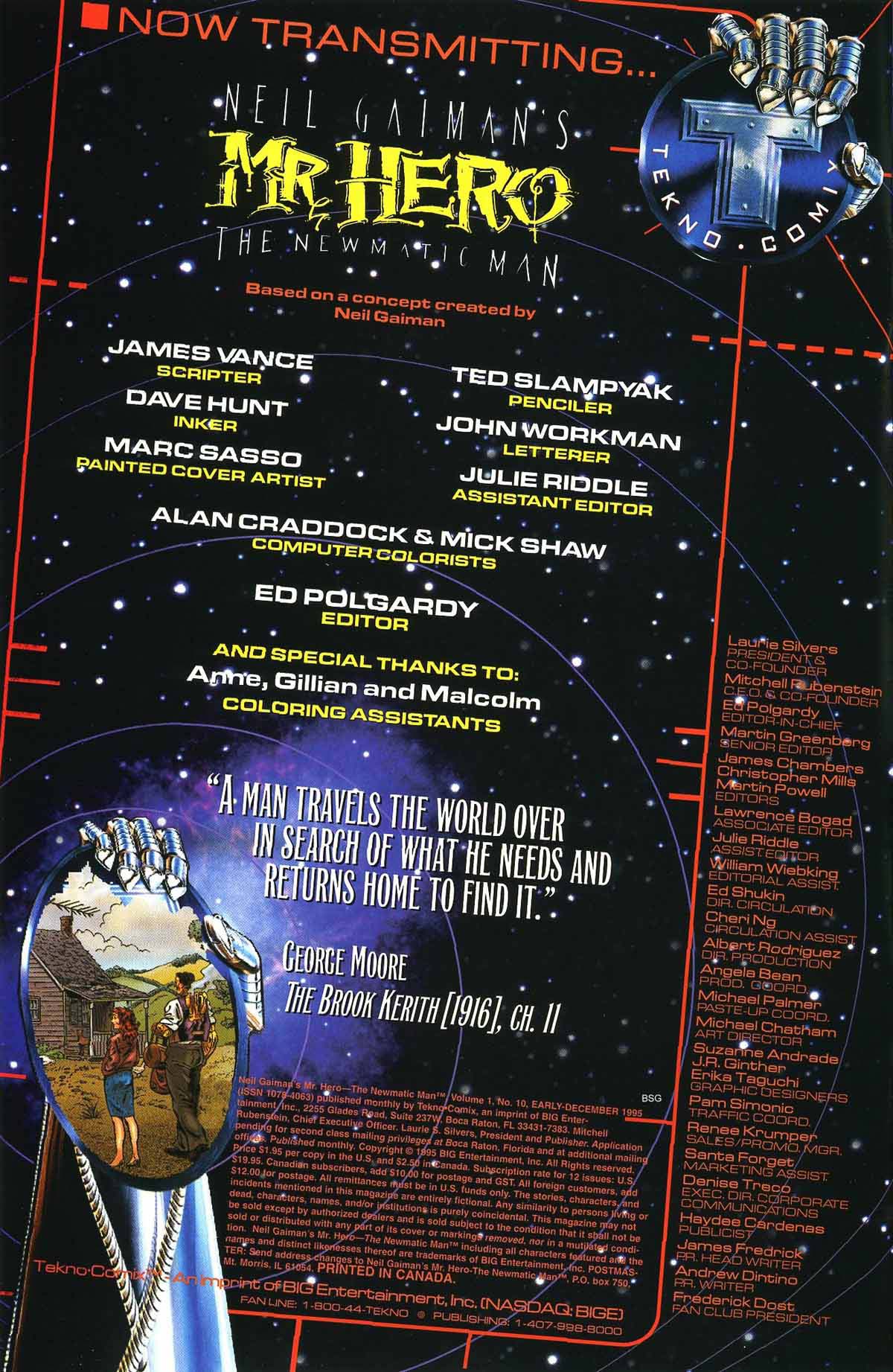 Read online Neil Gaiman's Mr. Hero - The Newmatic Man (1995) comic -  Issue #10 - 2