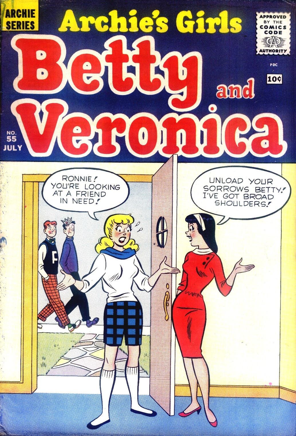 Read online Archie's Girls Betty and Veronica comic -  Issue #55 - 1