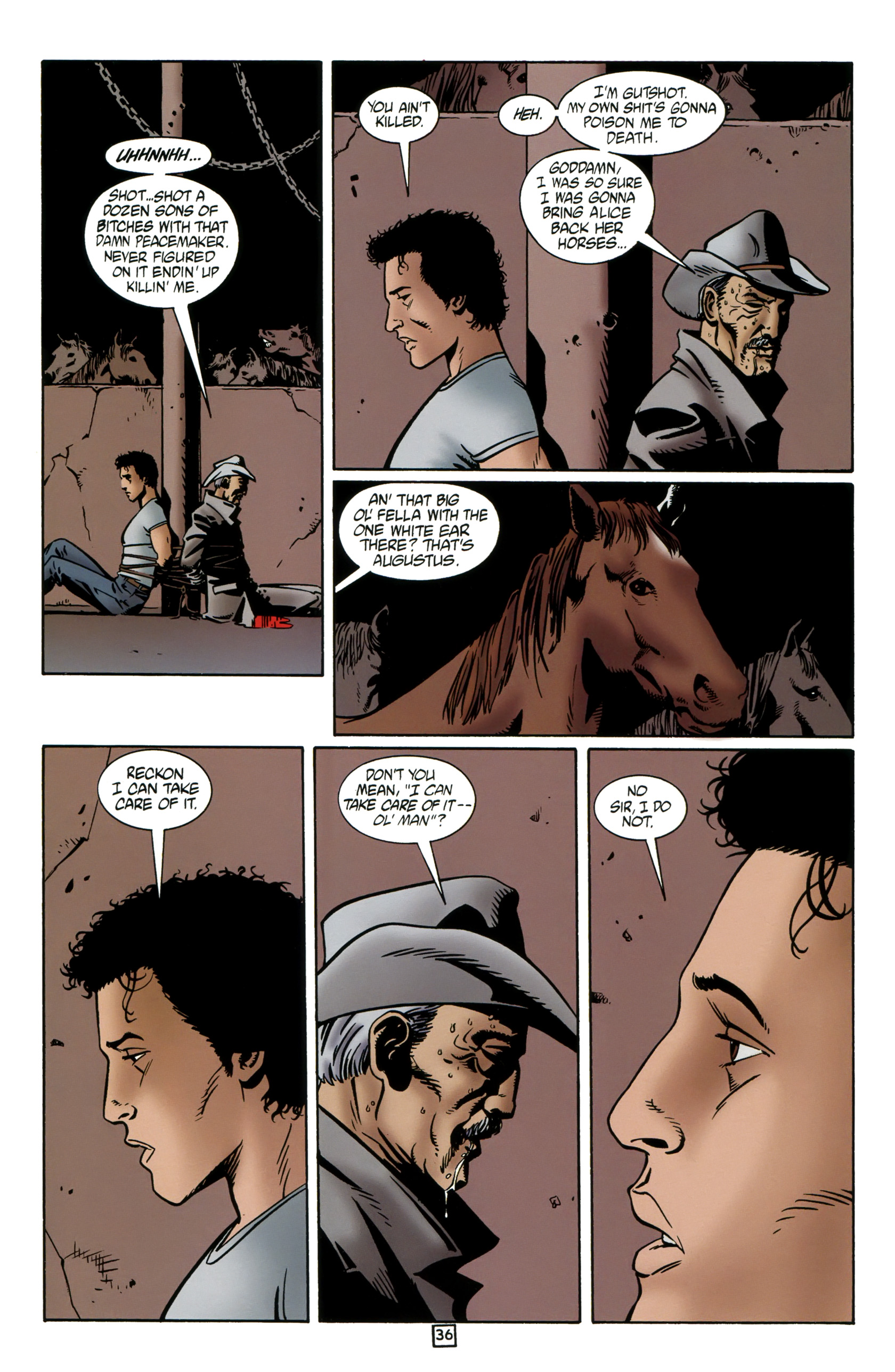 Read online Preacher: Tall in the Saddle comic -  Issue # Full - 38