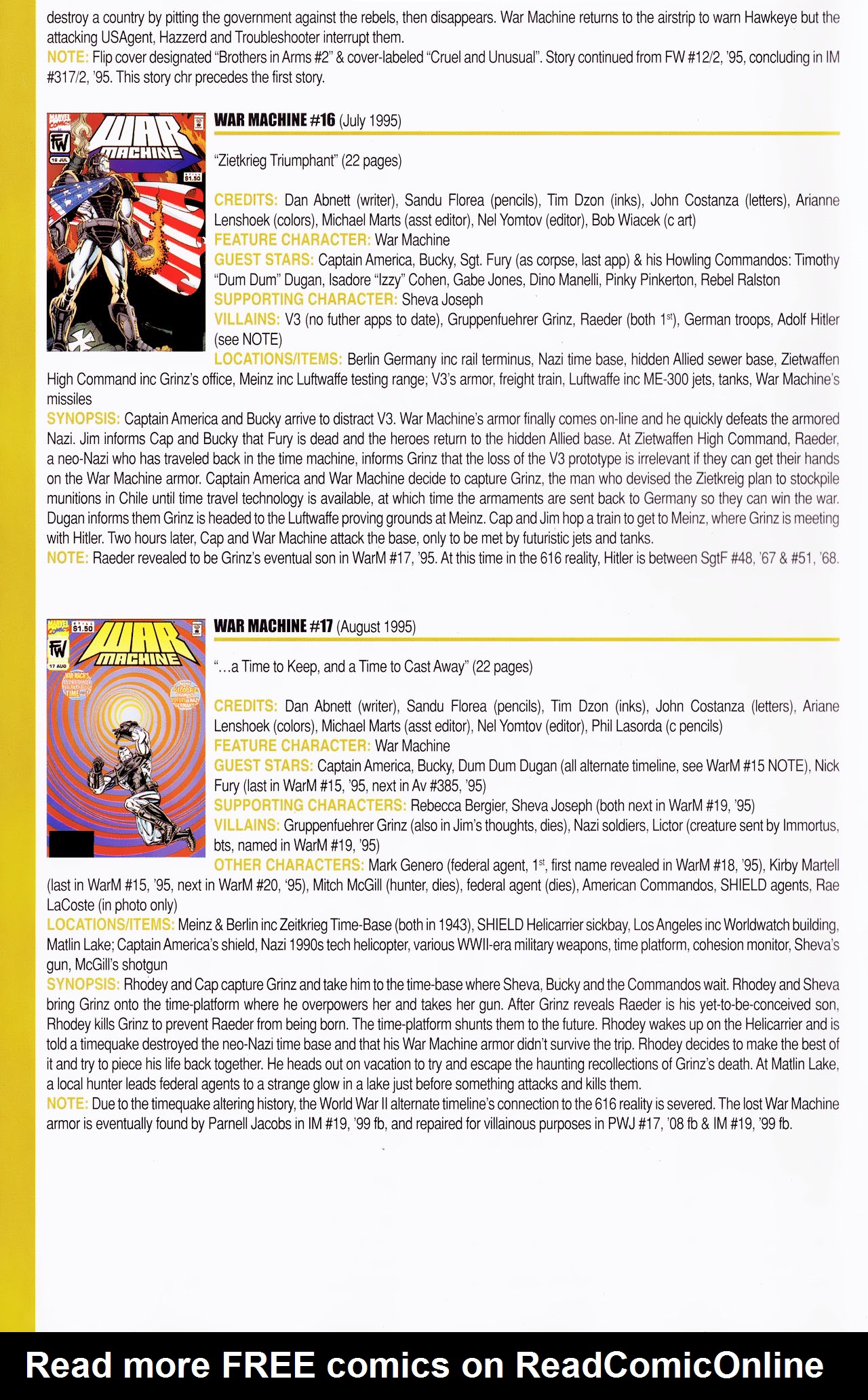 Read online Official Index to the Marvel Universe comic -  Issue #13 - 46