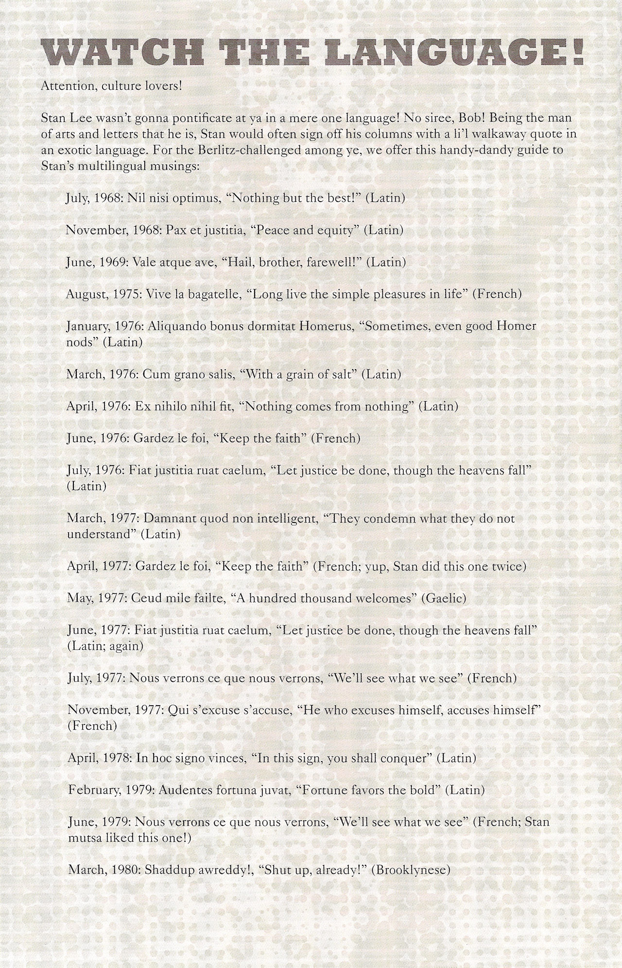 Read online Stan's Soapbox: The Collection comic -  Issue # TPB - 121