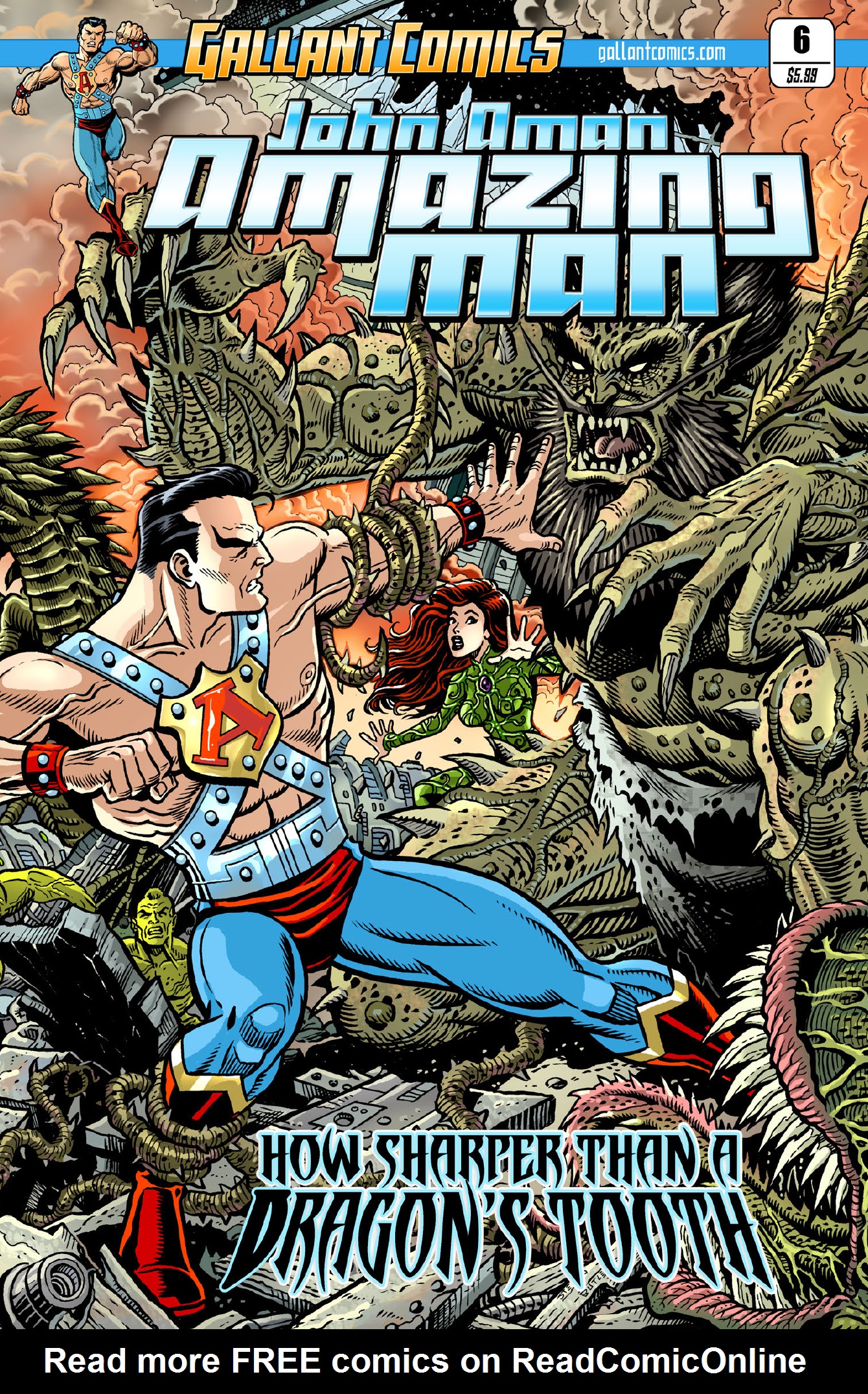 Read online John Aman Amazing Man comic -  Issue #6 - 1