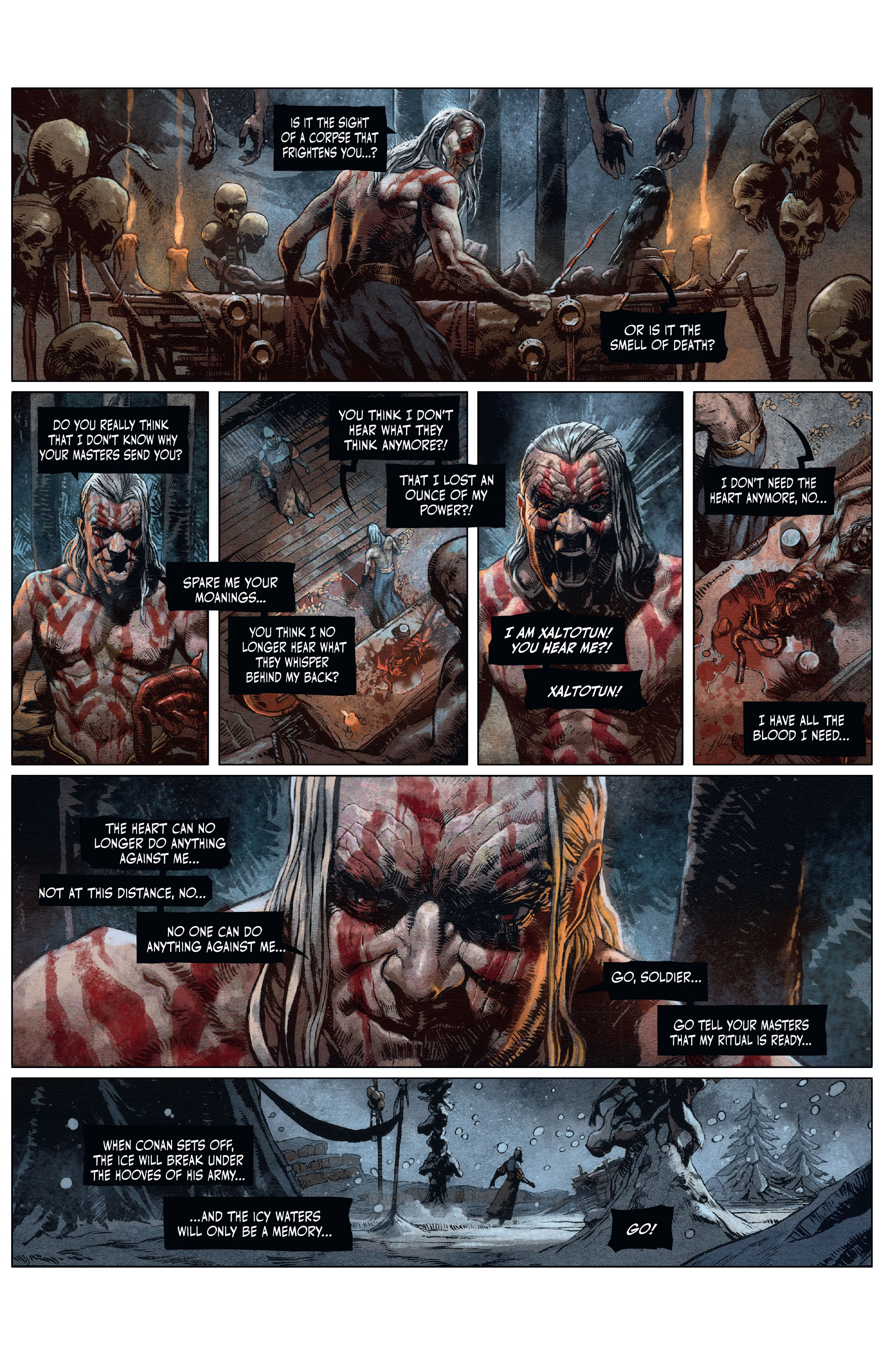 Read online The Cimmerian: Hour of the Dragon comic -  Issue #4 - 17
