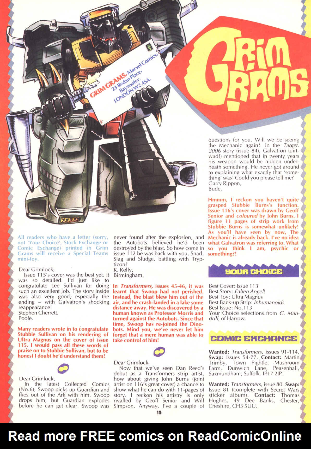 Read online The Transformers (UK) comic -  Issue #123 - 14