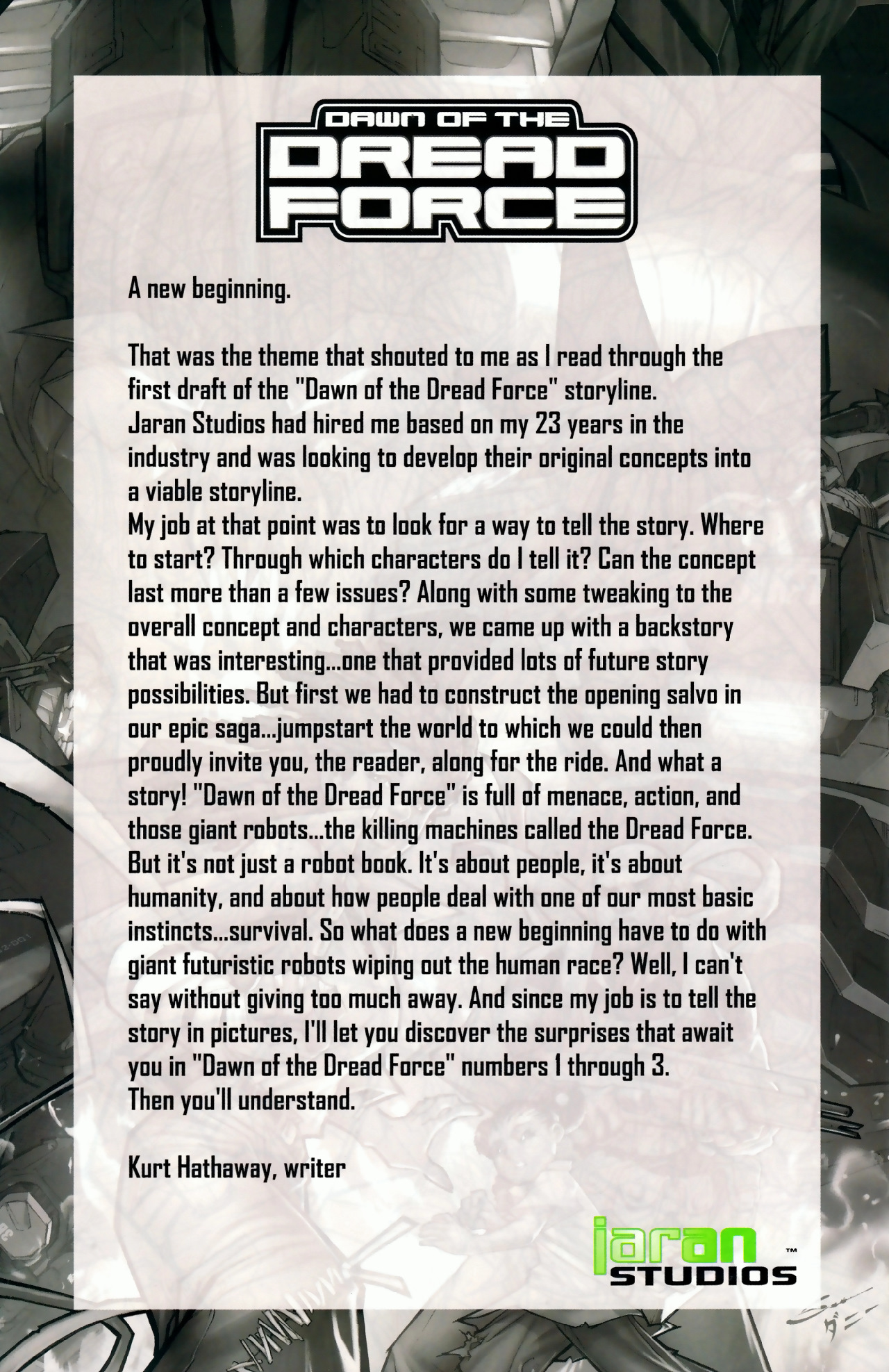 Read online Dawn of the Dread Force comic -  Issue # Full - 19