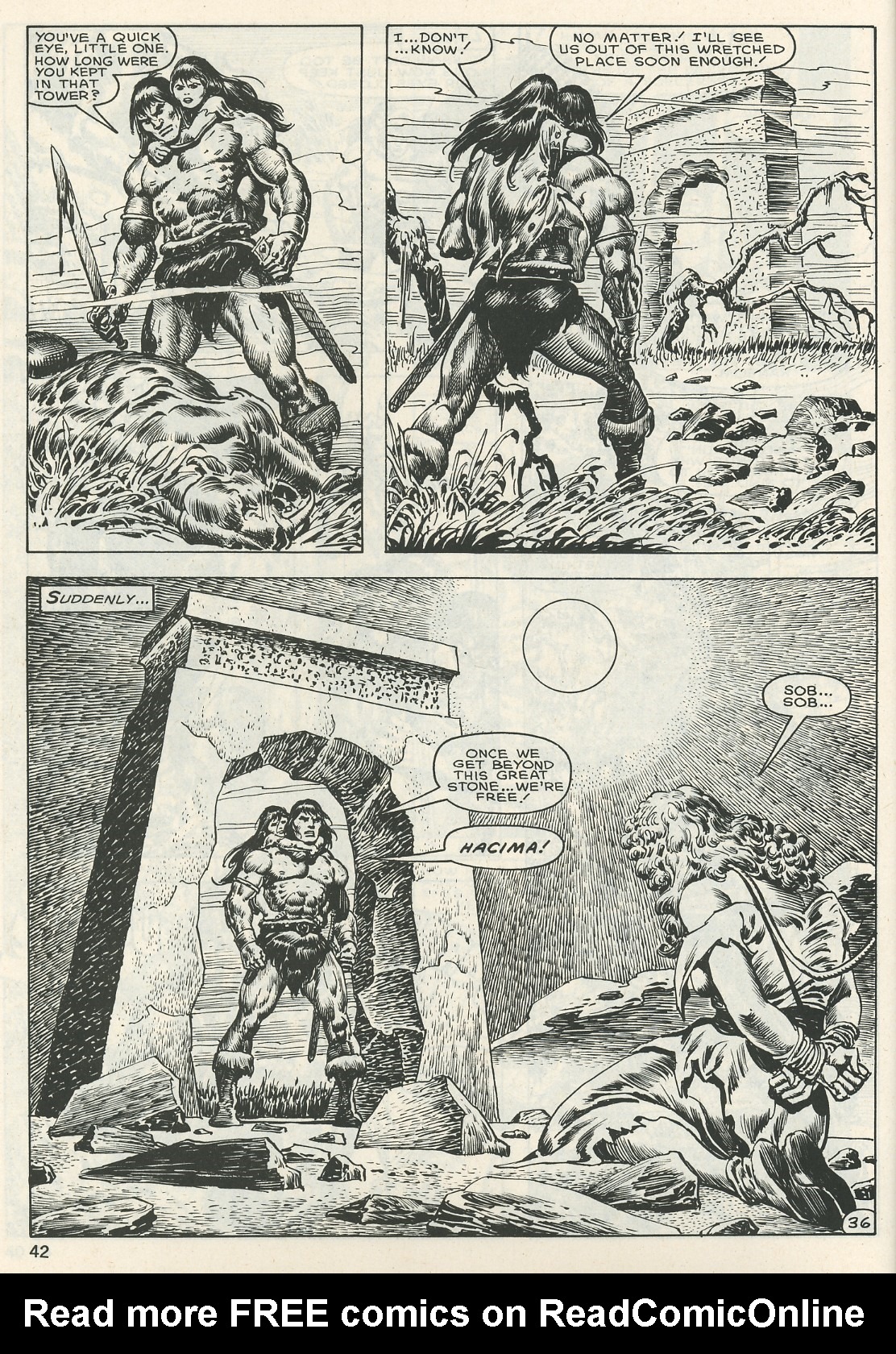 Read online The Savage Sword Of Conan comic -  Issue #123 - 42