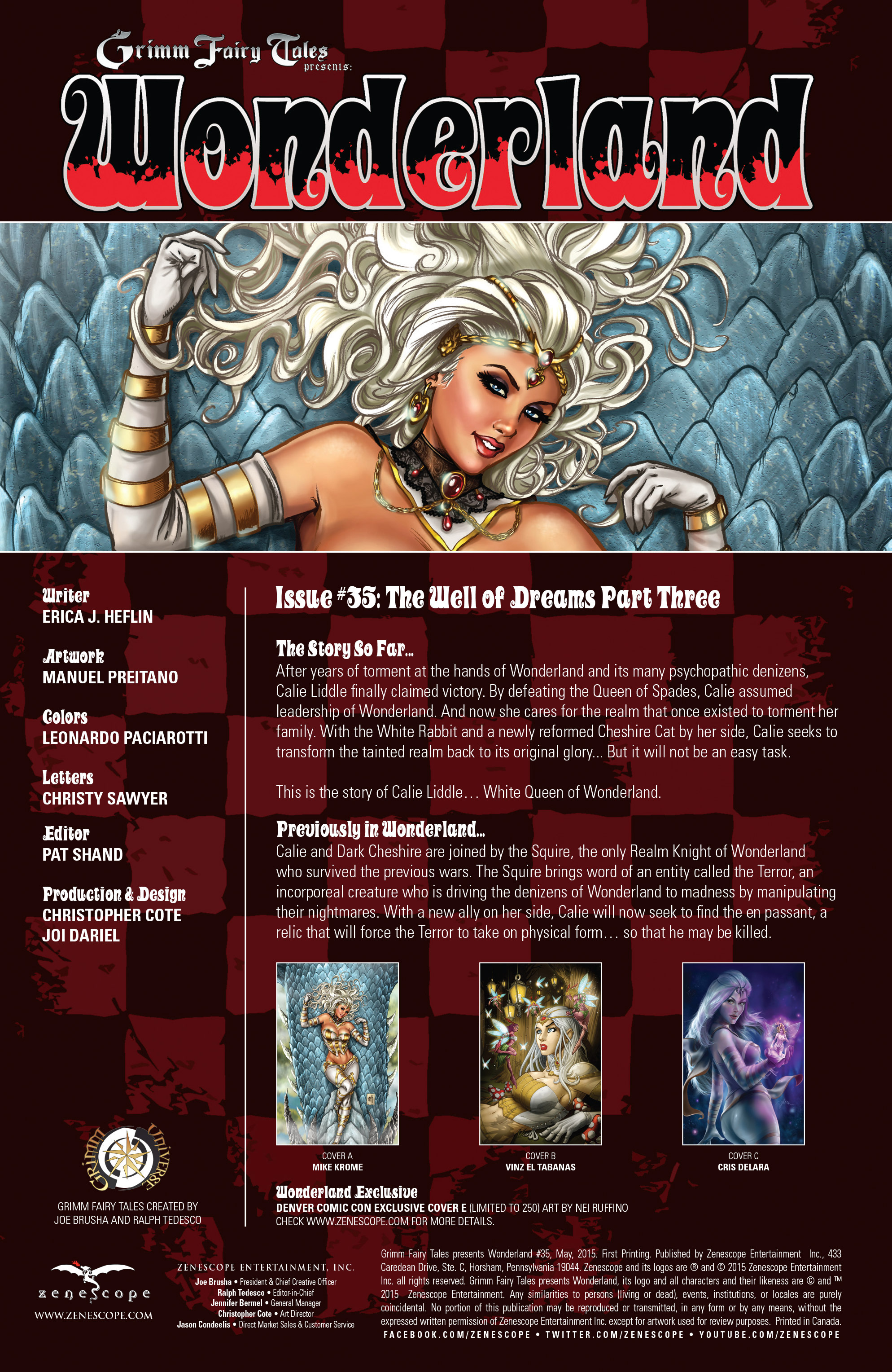 Read online Grimm Fairy Tales presents Wonderland comic -  Issue #35 - 2