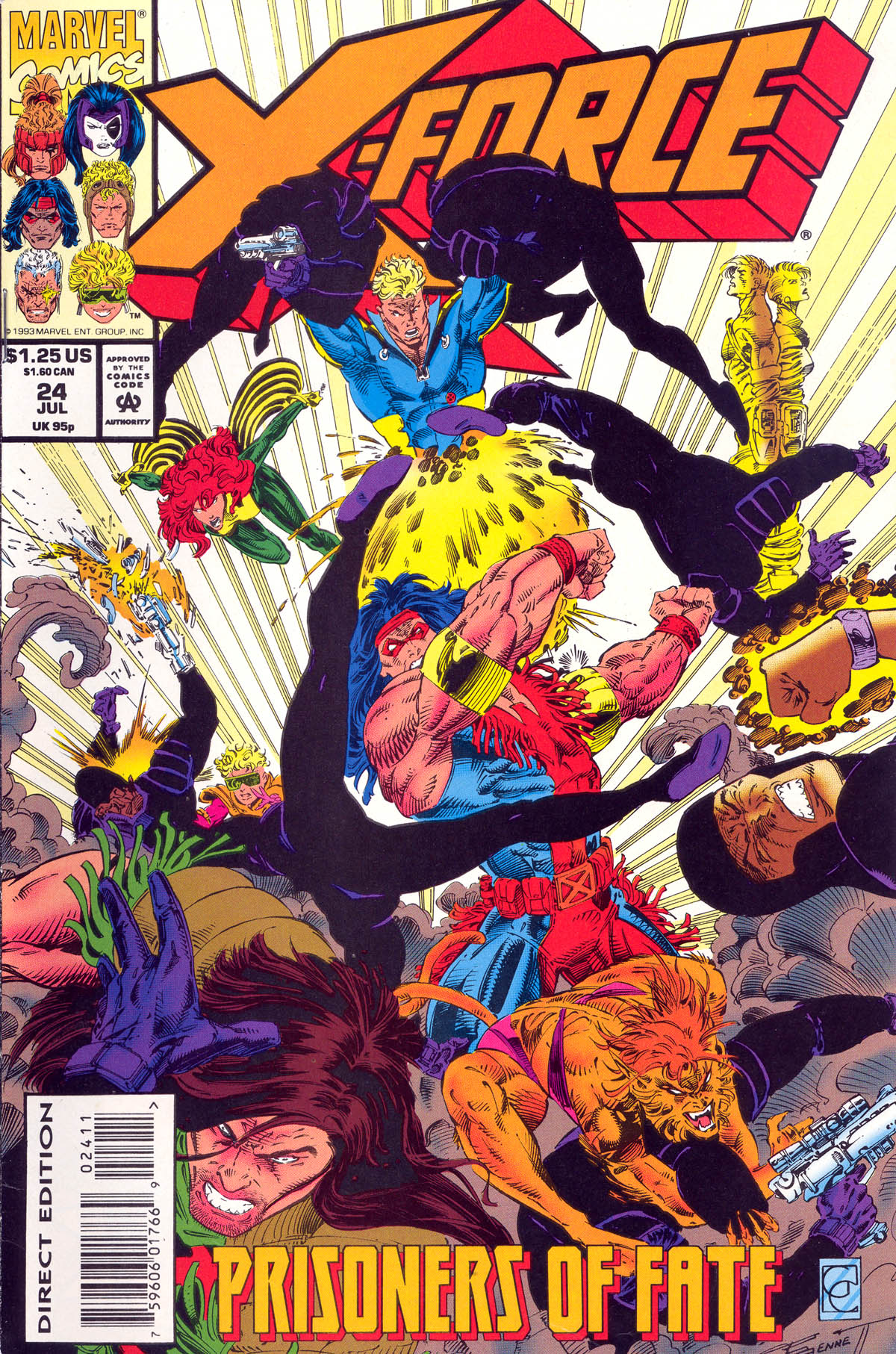 Read online X-Force (1991) comic -  Issue #24 - 1