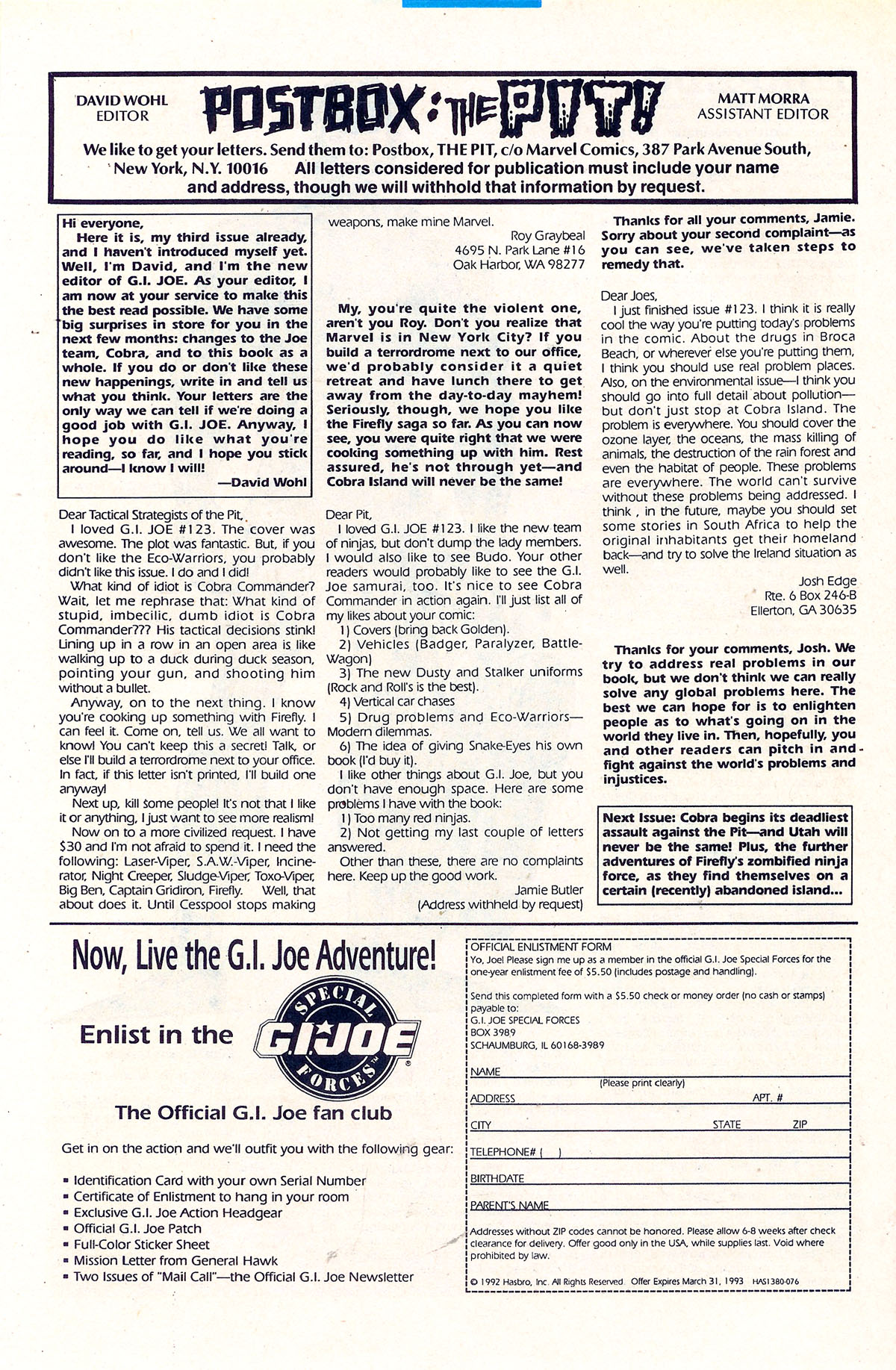 Read online G.I. Joe: A Real American Hero comic -  Issue #129 - 23