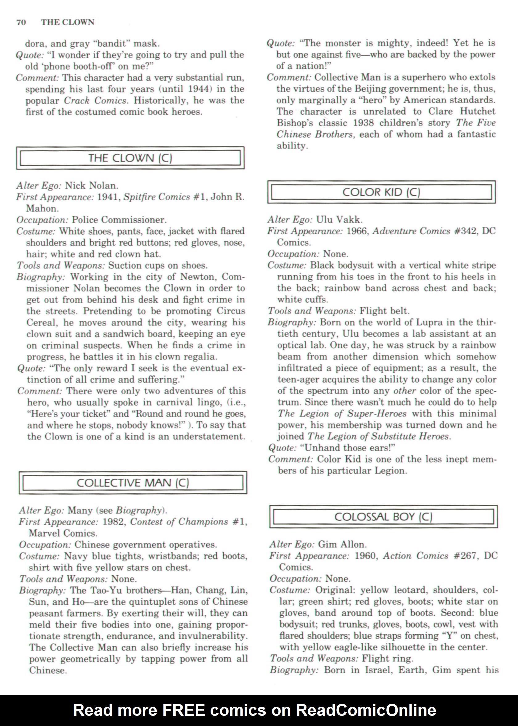 Read online The Encyclopedia of Superheroes comic -  Issue # TPB (Part 1) - 88