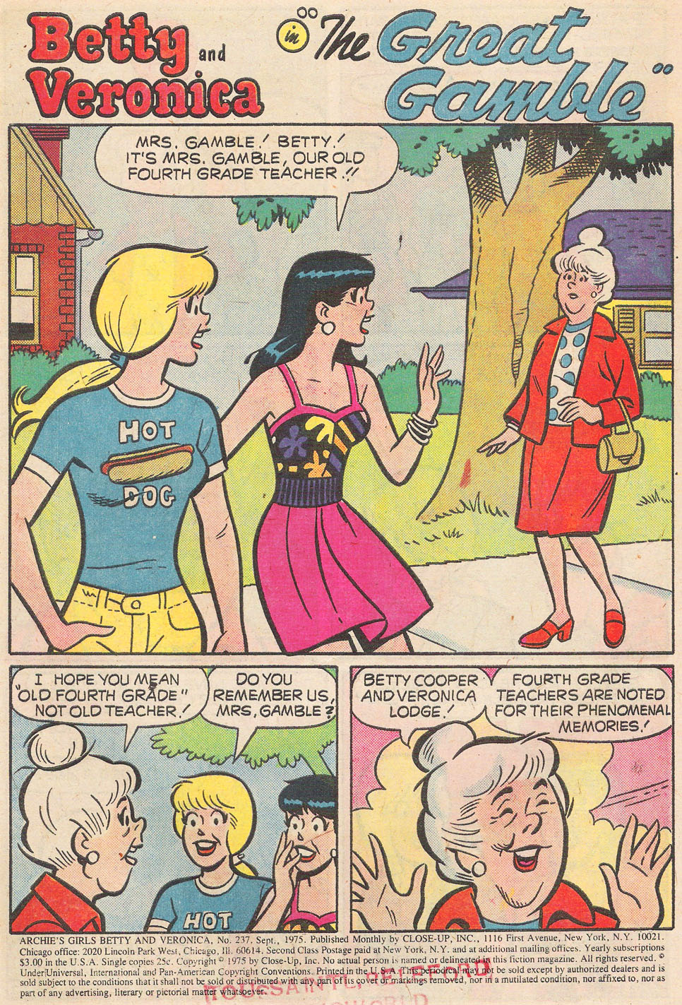 Read online Archie's Girls Betty and Veronica comic -  Issue #237 - 3