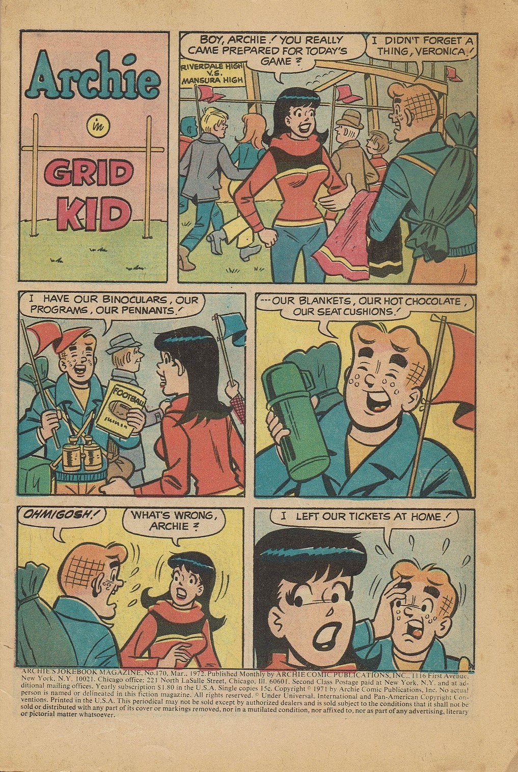 Read online Archie's Joke Book Magazine comic -  Issue #170 - 3
