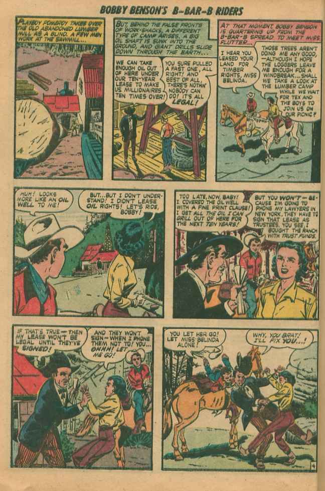 Read online Bobby Benson's B-Bar-B Riders comic -  Issue #4 - 14