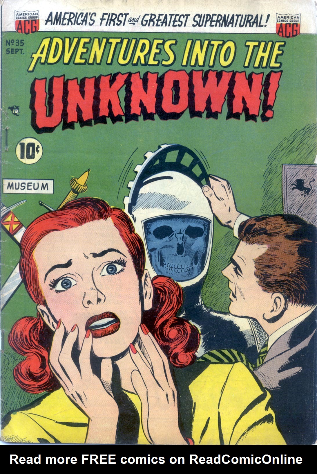 Read online Adventures Into The Unknown comic -  Issue #35 - 1