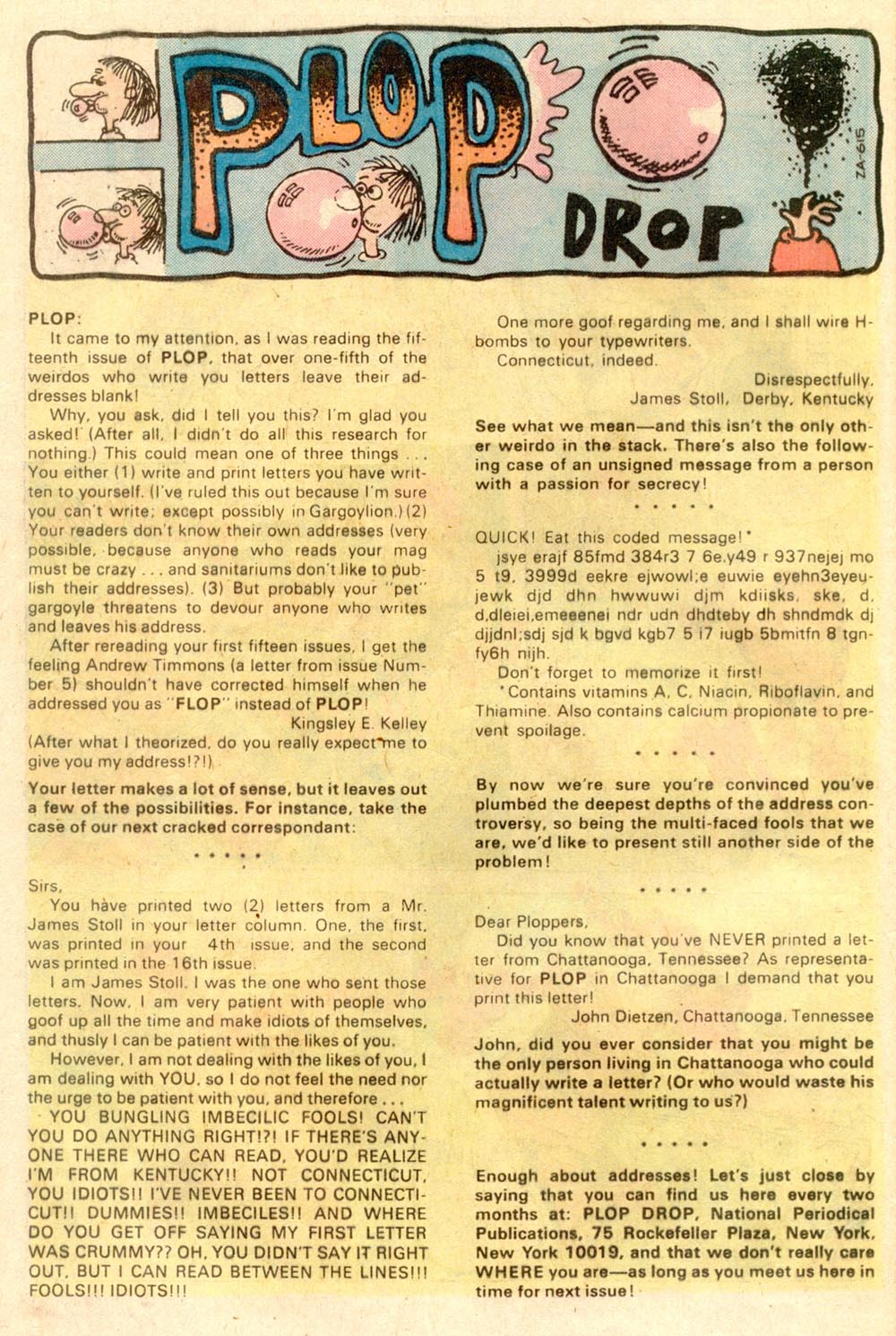 Read online Plop! comic -  Issue #19 - 12