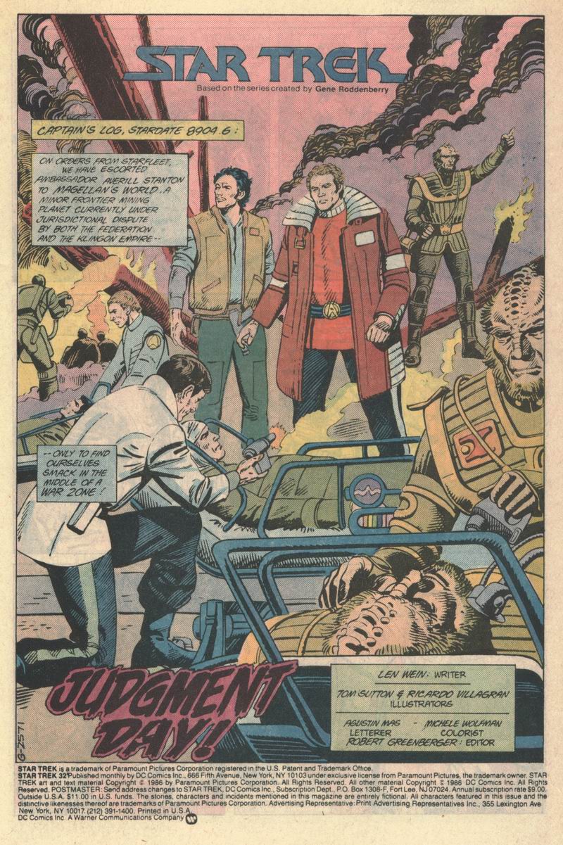 Read online Star Trek (1984) comic -  Issue #32 - 2