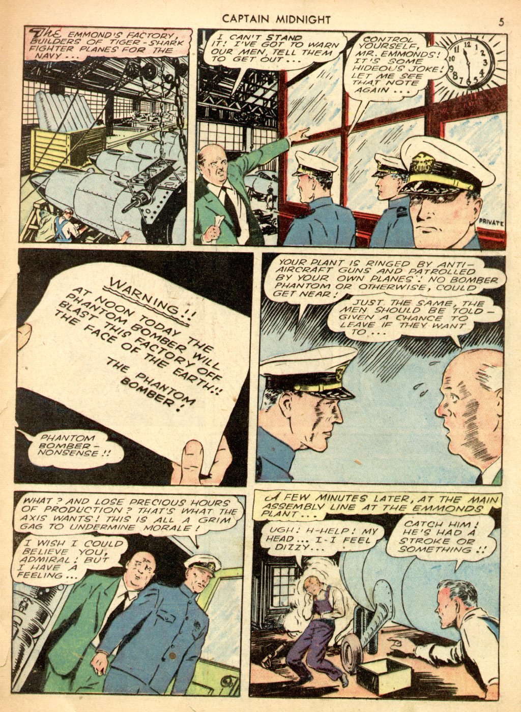 Read online Captain Midnight (1942) comic -  Issue #3 - 5