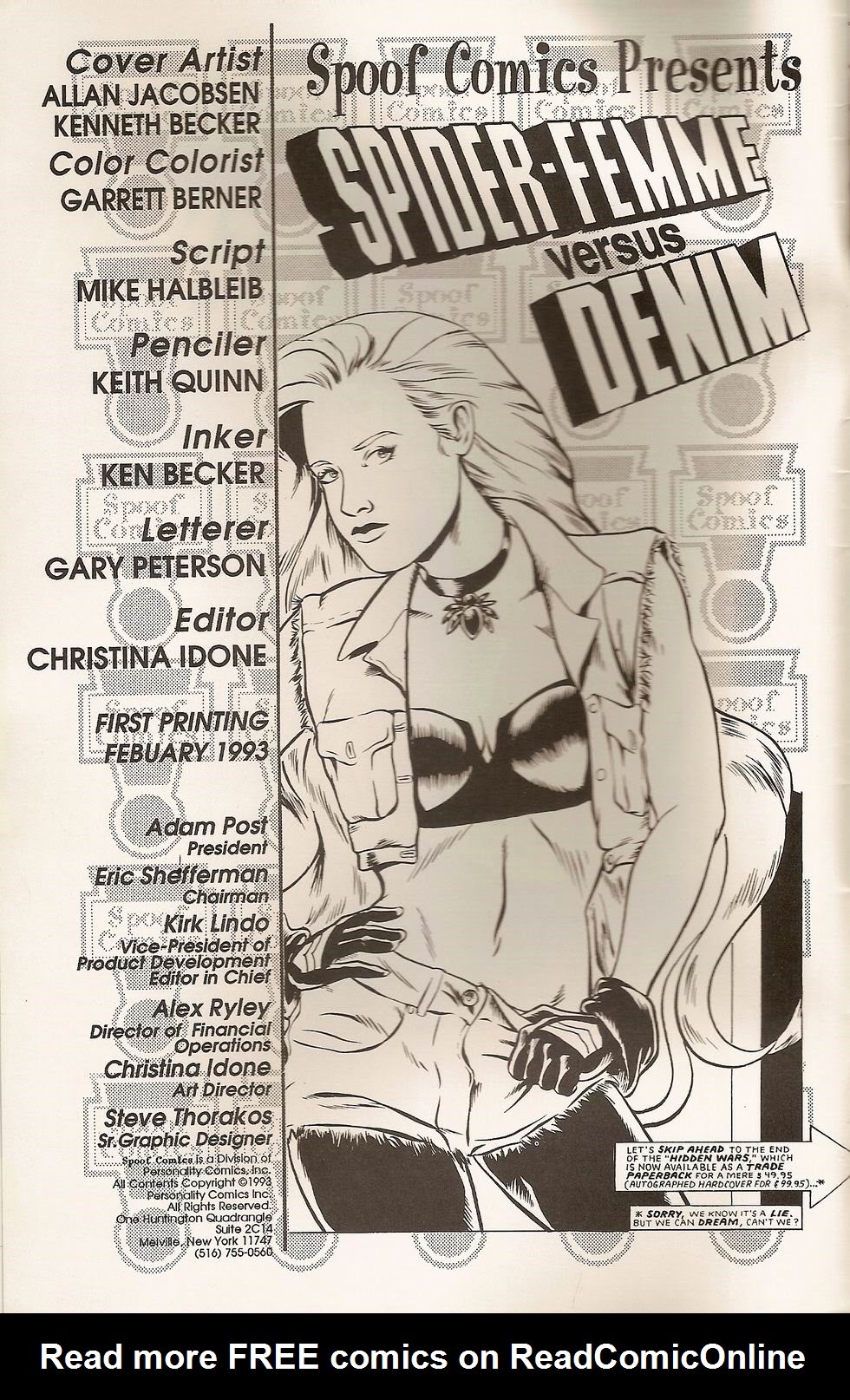 Read online Spider Femme Versus Denim comic -  Issue # Full - 2