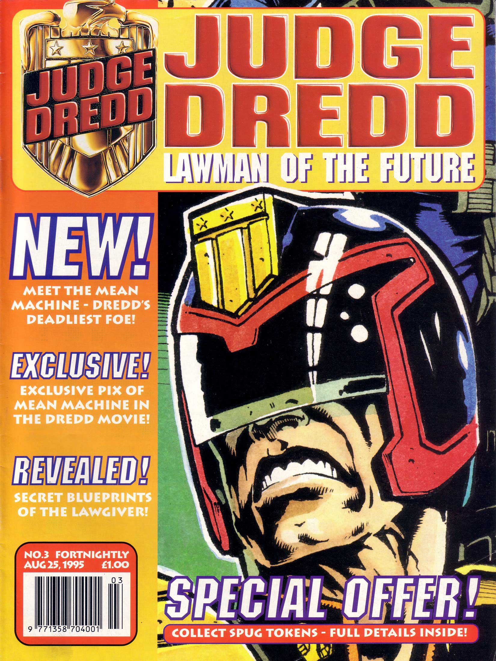 Read online Judge Dredd Lawman of the Future comic -  Issue #3 - 1