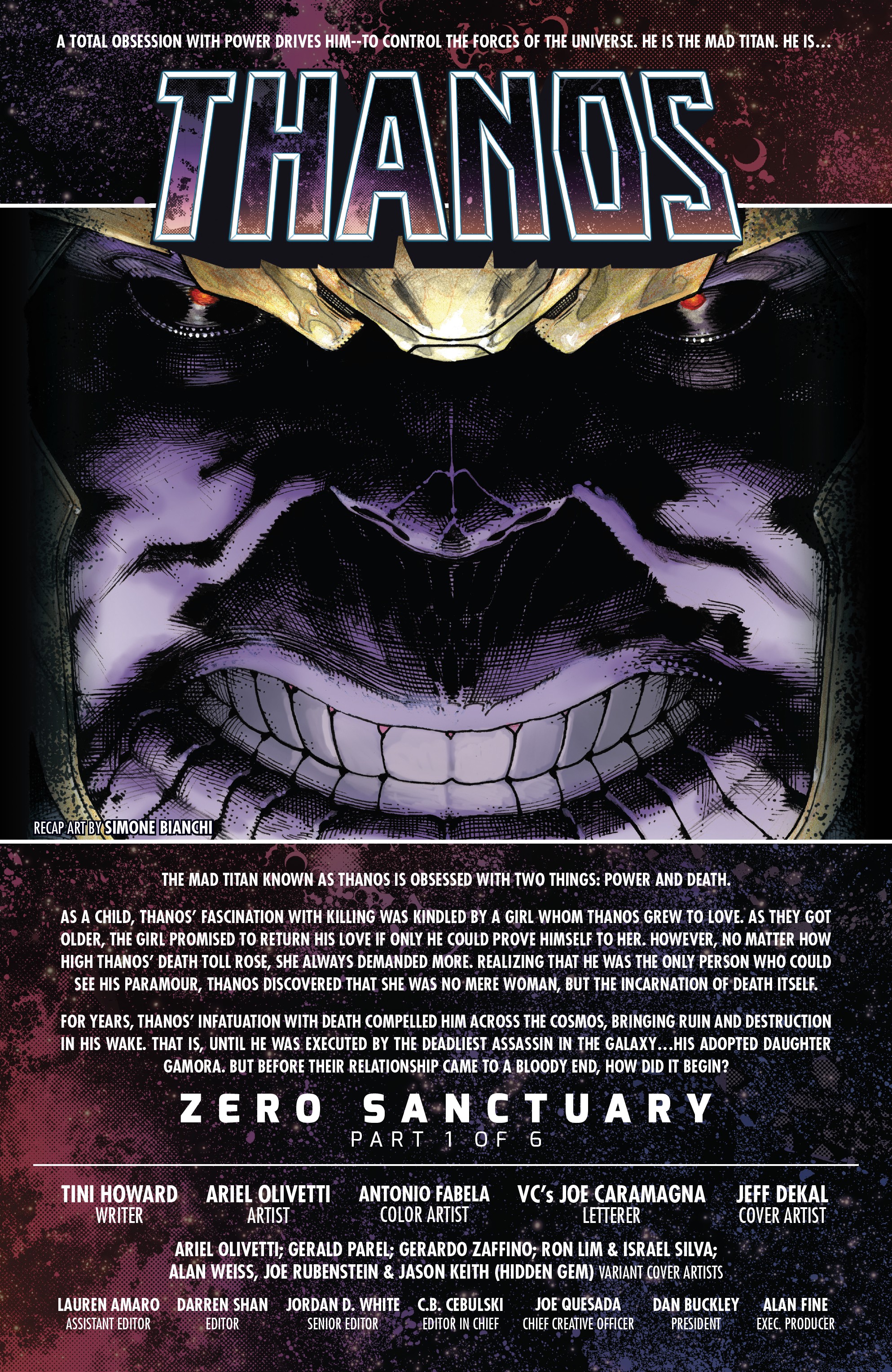 Read online Thanos (2019) comic -  Issue #1 - 2