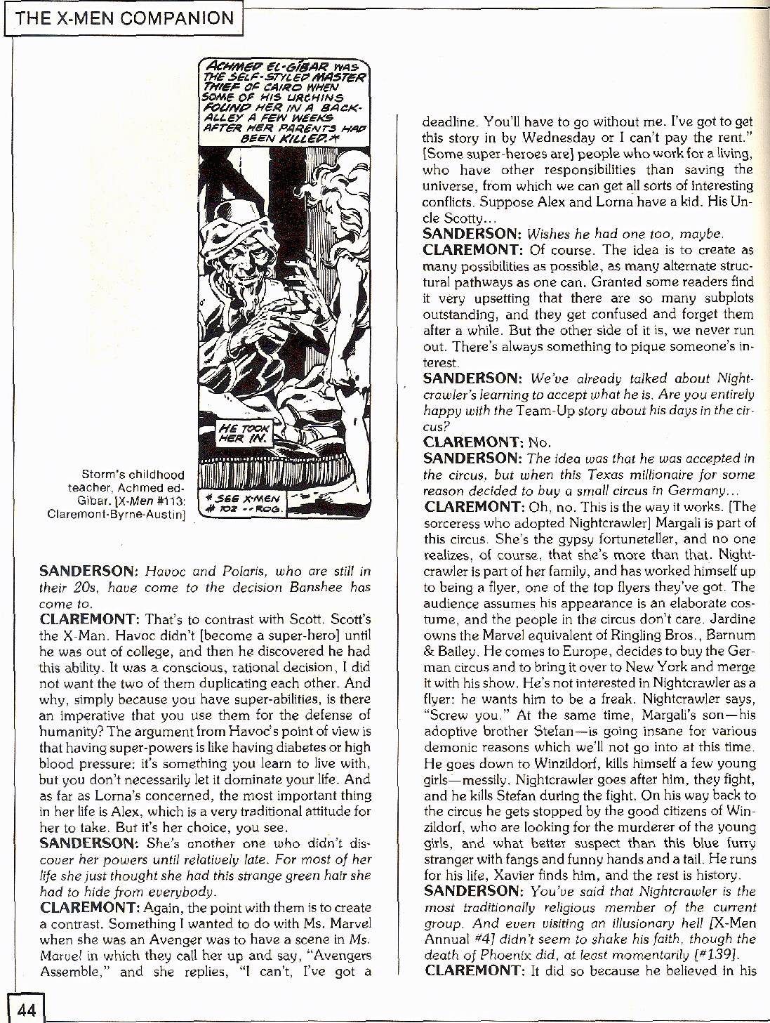 Read online The X-Men Companion comic -  Issue #2 - 44