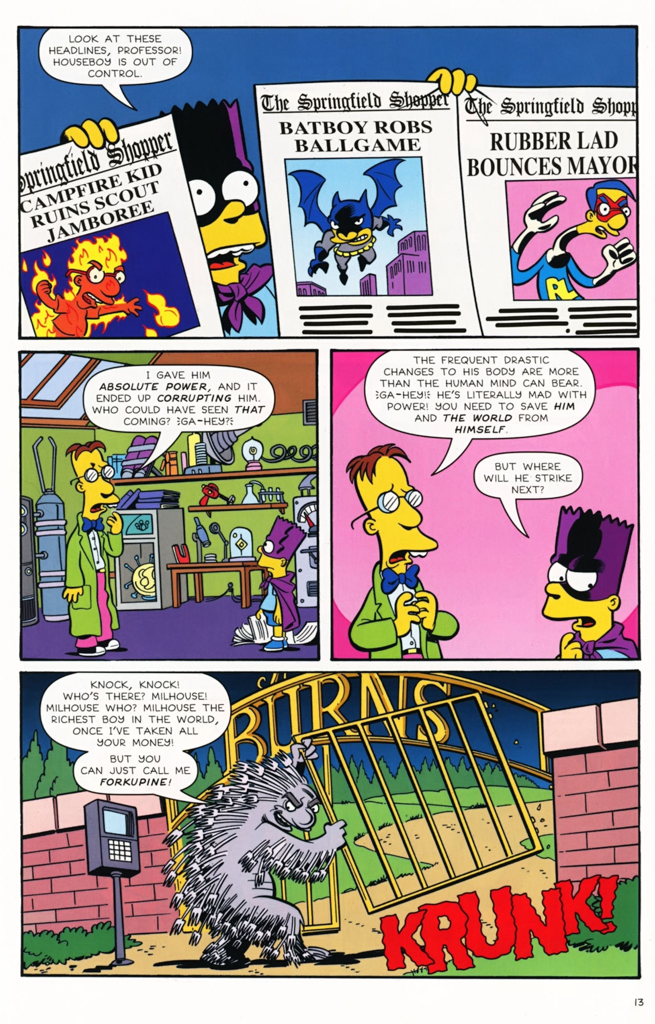 Read online Bongo Comics Presents Simpsons Super Spectacular comic -  Issue #12 - 15