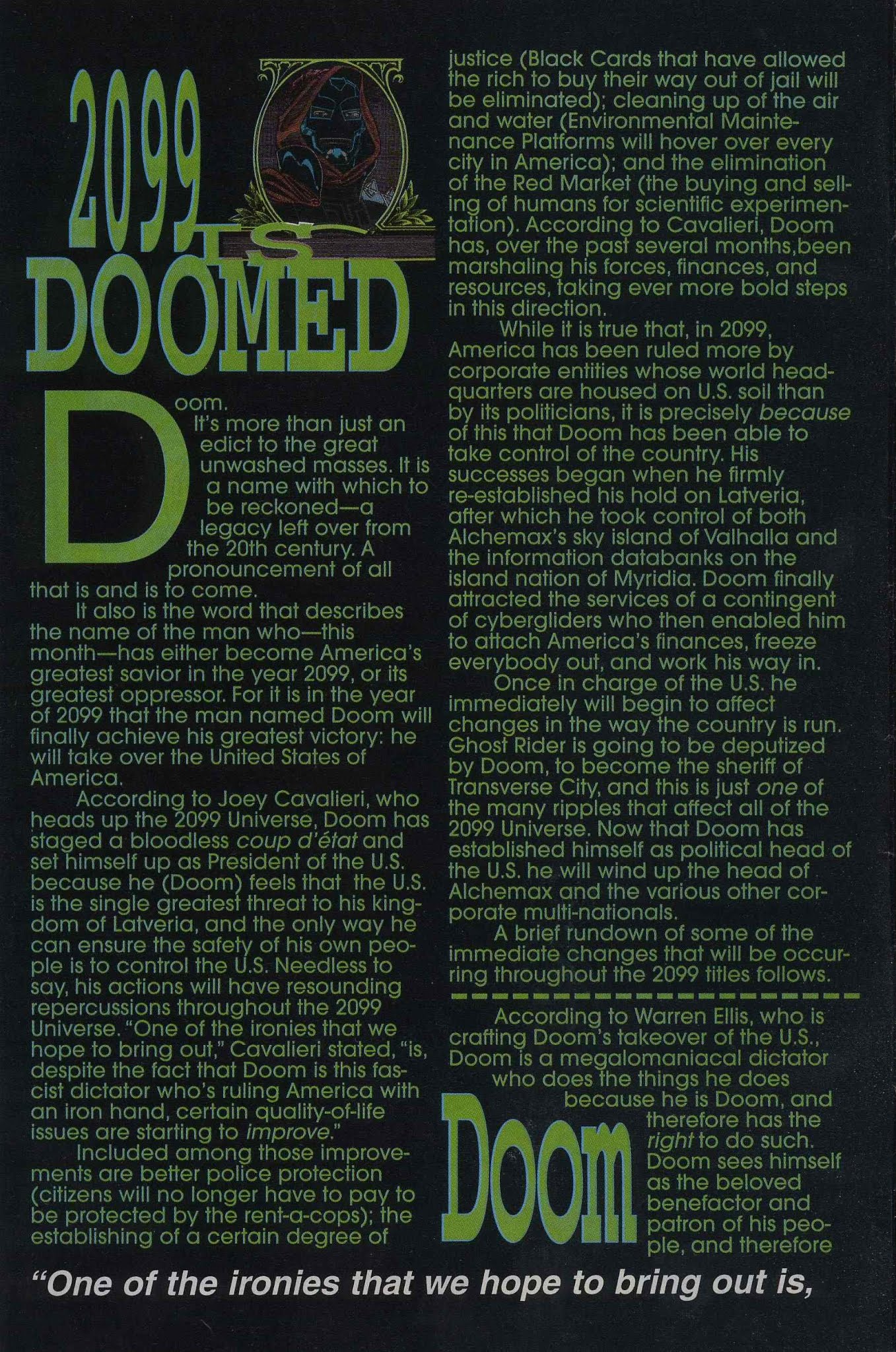 Read online 2099 Special: The World of Doom comic -  Issue # Full - 4