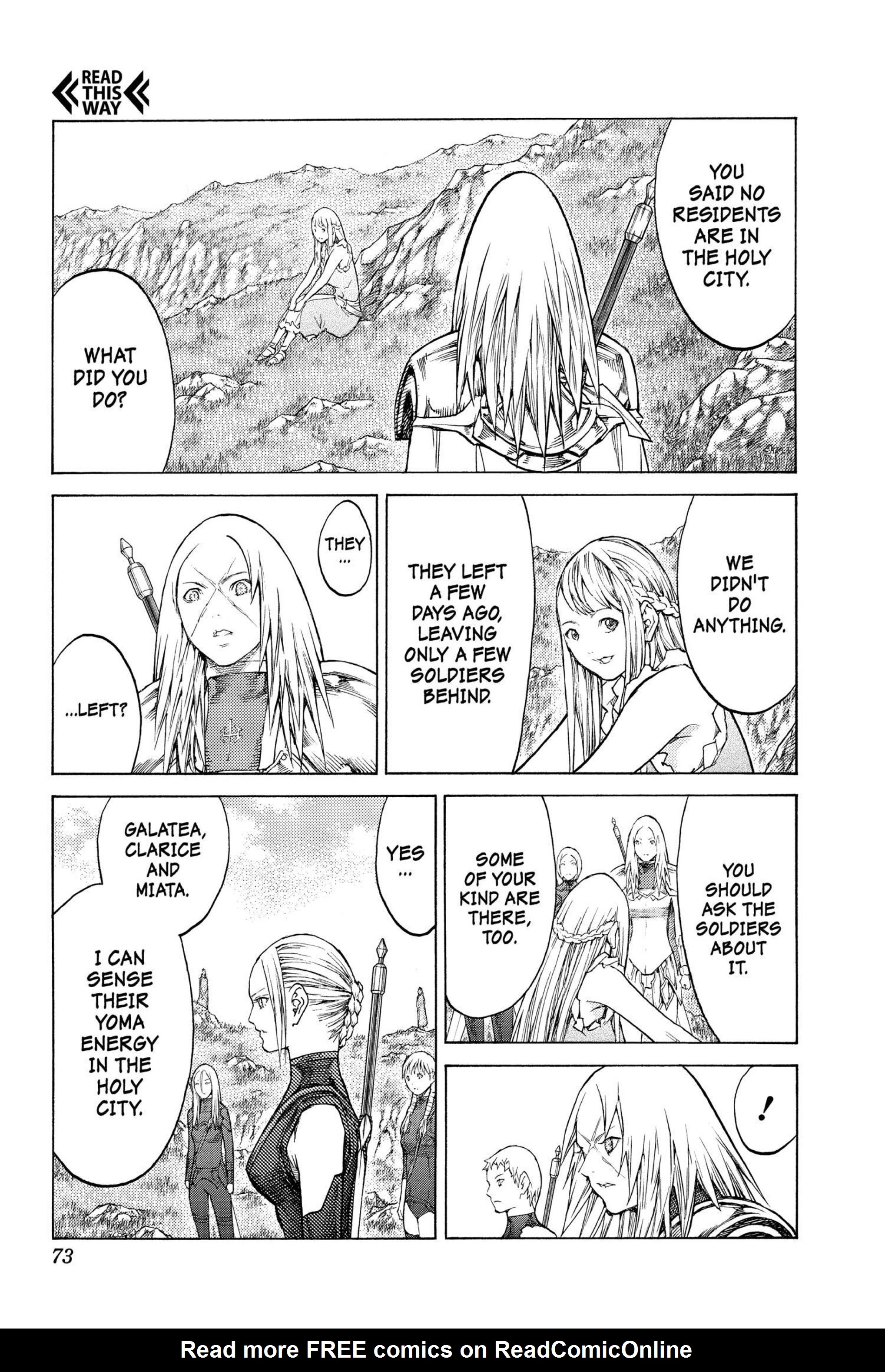 Read online Claymore comic -  Issue #23 - 67