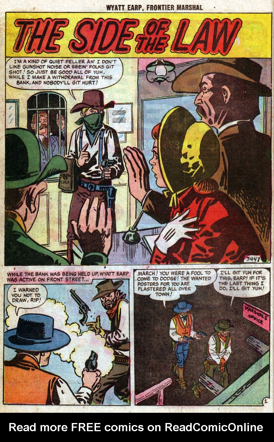 Read online Wyatt Earp Frontier Marshal comic -  Issue #21 - 29
