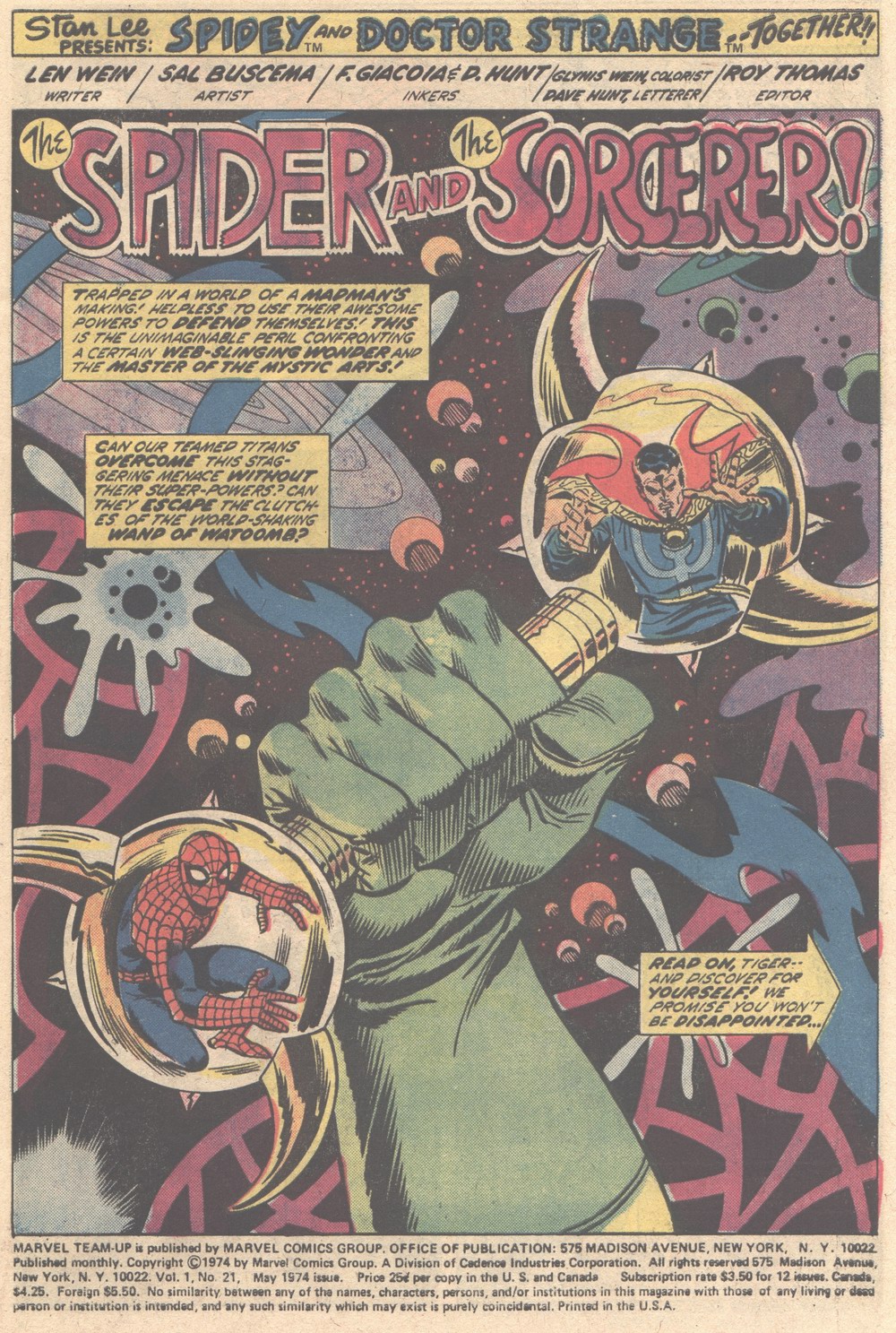 Read online Marvel Team-Up (1972) comic -  Issue #21 - 2