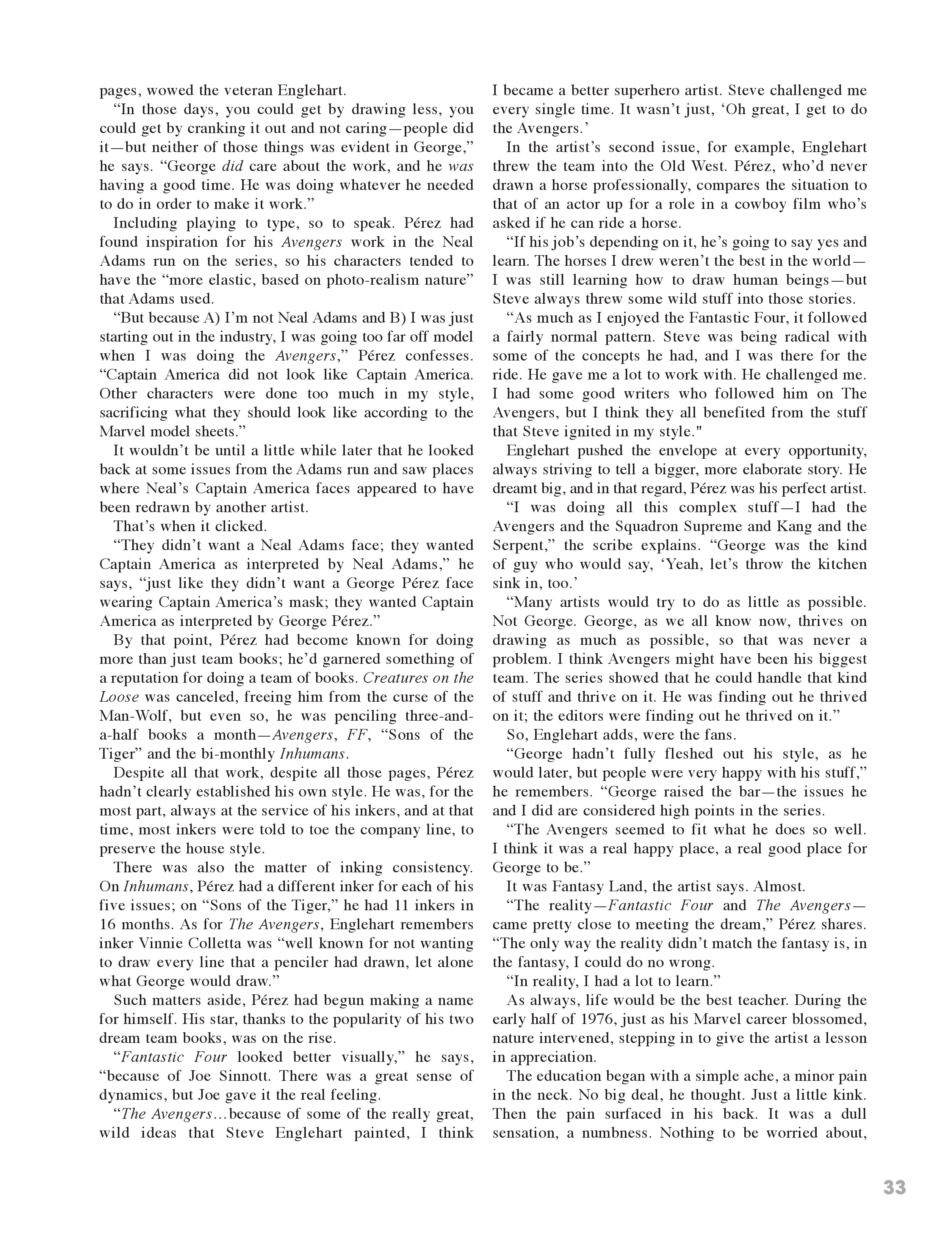 Read online George Perez Storyteller comic -  Issue # TPB 2 (Part 1) - 31