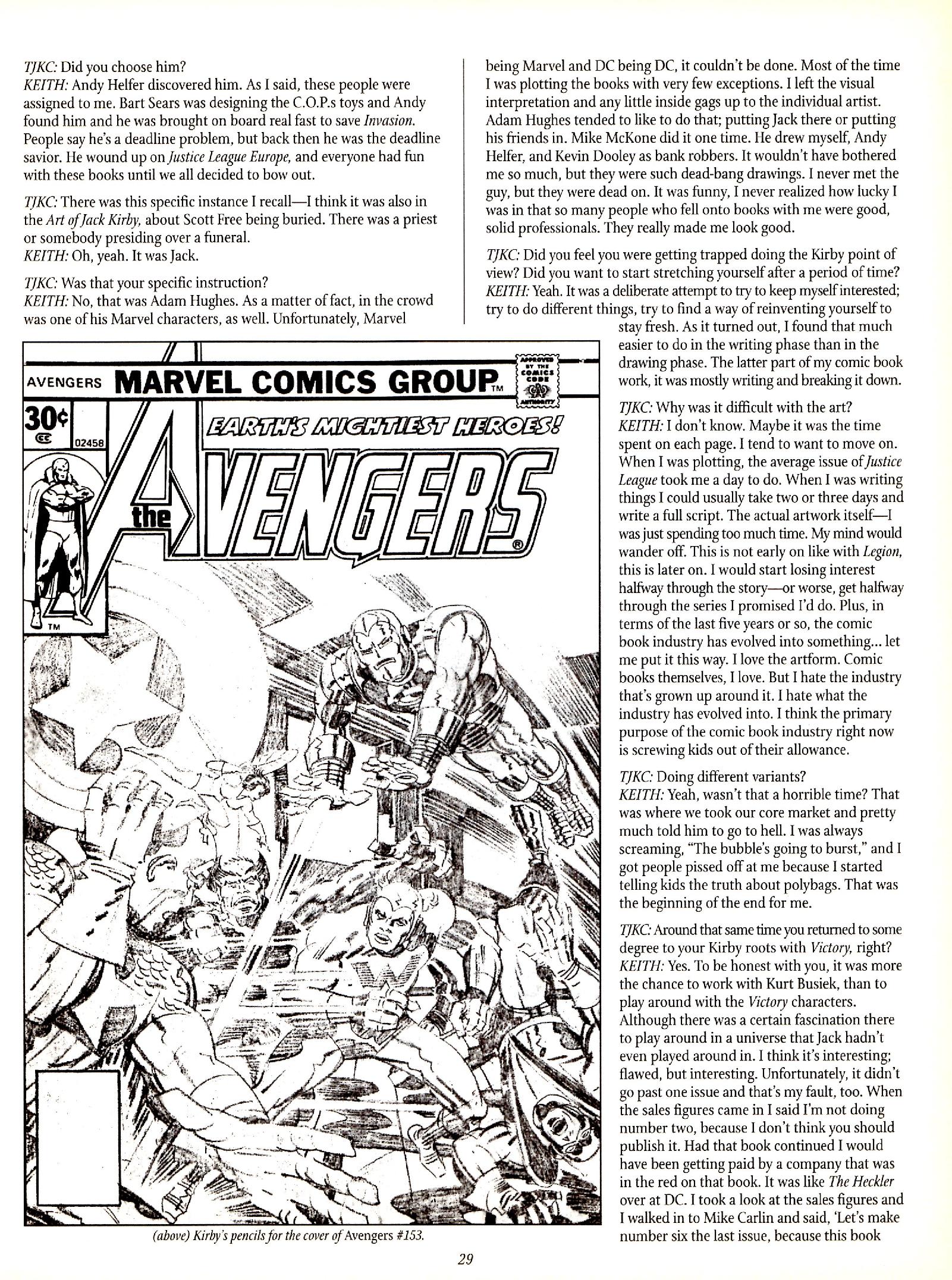 Read online The Jack Kirby Collector comic -  Issue #29 - 29