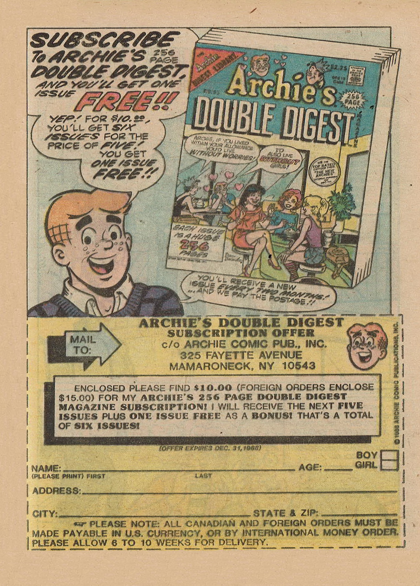 Read online Archie Annual Digest Magazine comic -  Issue #53 - 49