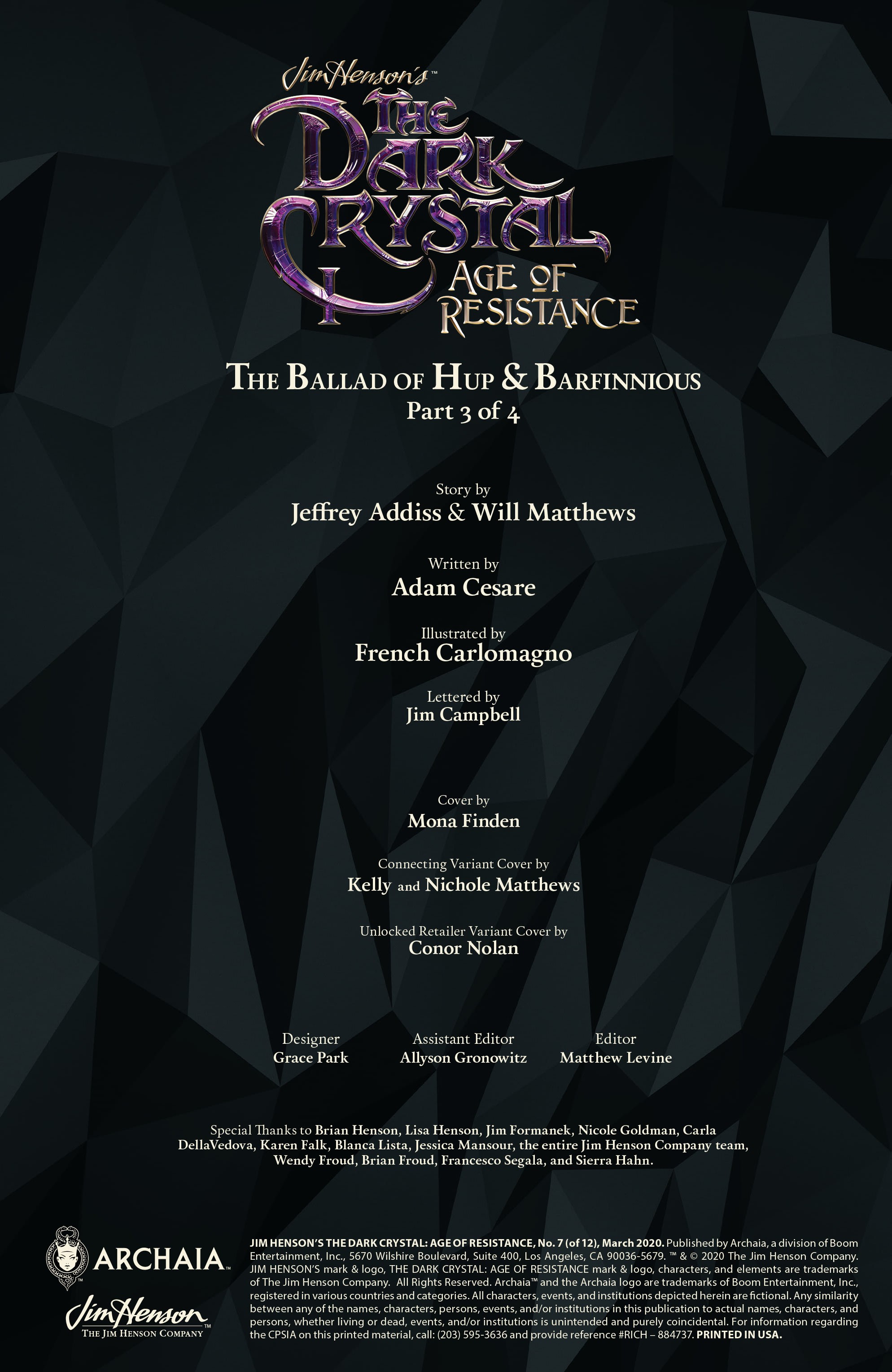 Read online Jim Henson's The Dark Crystal: Age of Resistance comic -  Issue #7 - 2