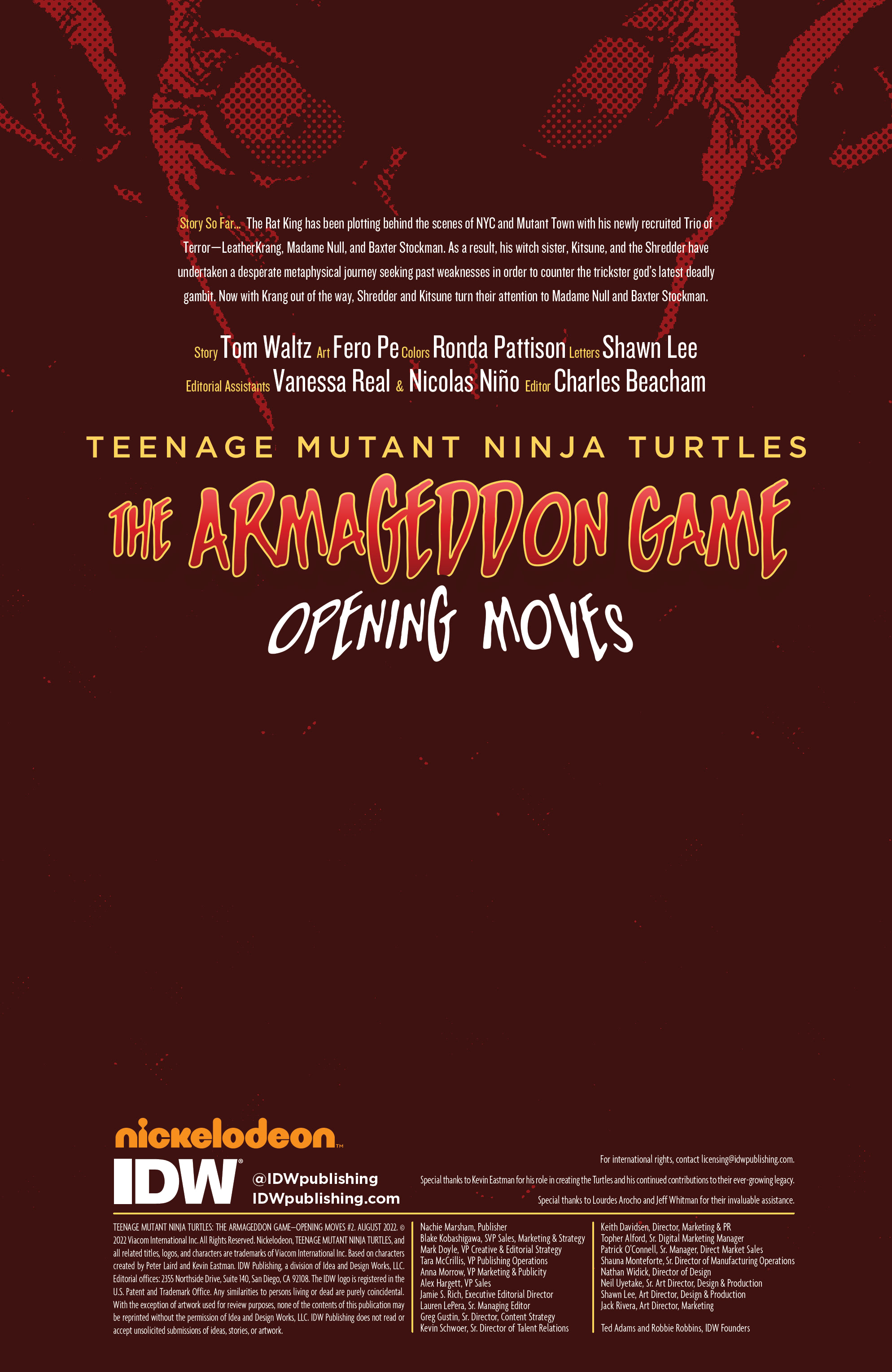 Read online Teenage Mutant Ninja Turtles: The Armageddon Game—Opening Moves comic -  Issue #2 - 2