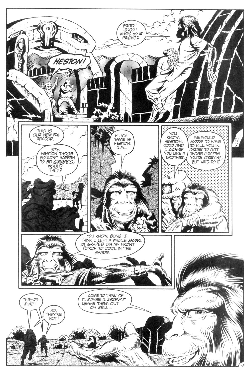Read online Planet of the Apes (1990) comic -  Issue #6 - 15