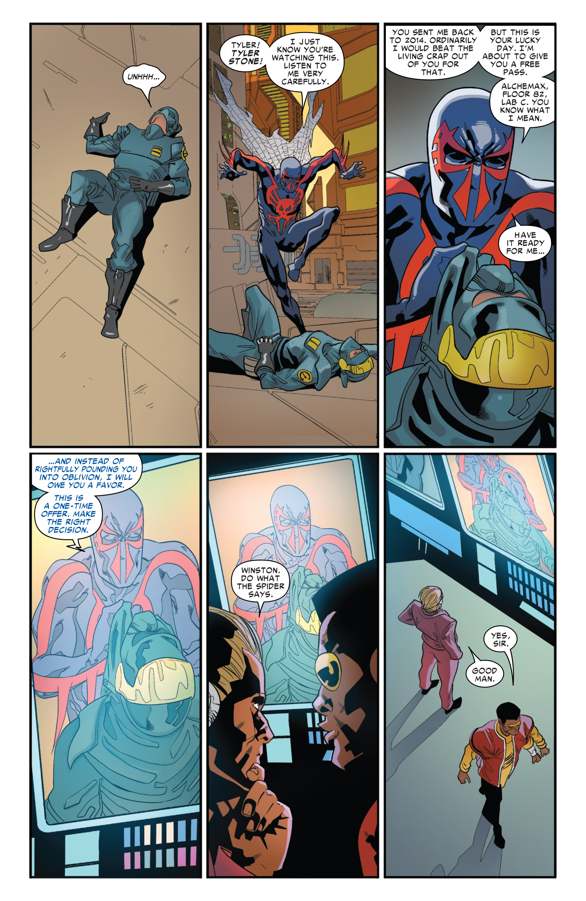 Read online Spider-Man 2099 (2014) comic -  Issue #6 - 16