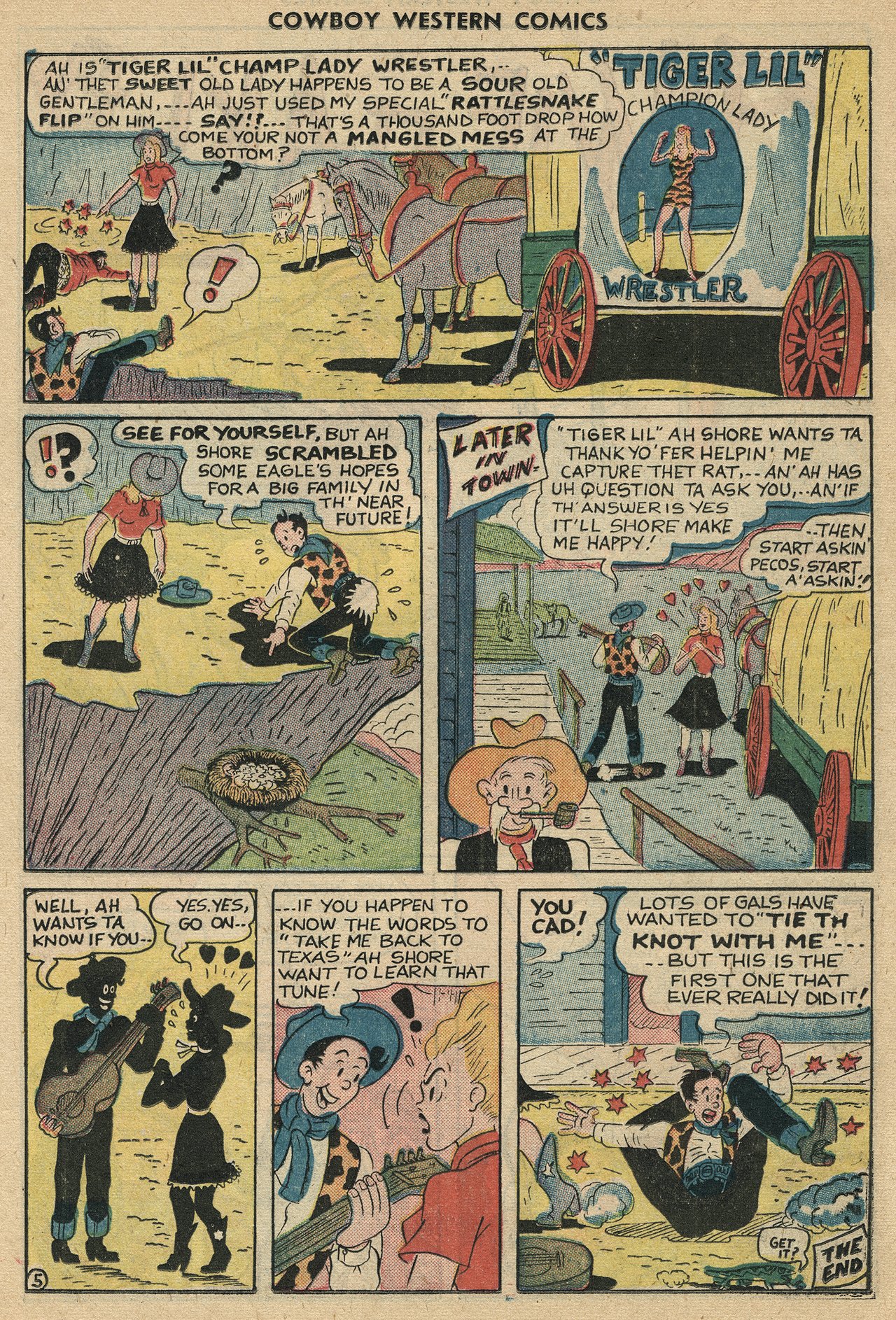 Read online Cowboy Western Comics (1948) comic -  Issue #34 - 11