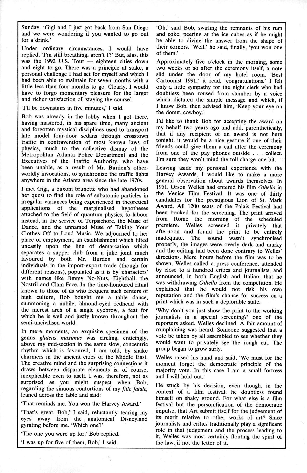 Read online Cerebus comic -  Issue #187 - 45