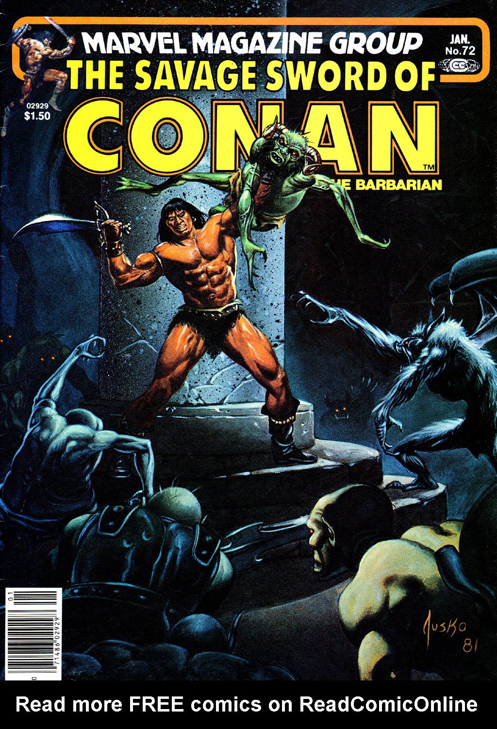 Read online The Savage Sword Of Conan comic -  Issue #72 - 1